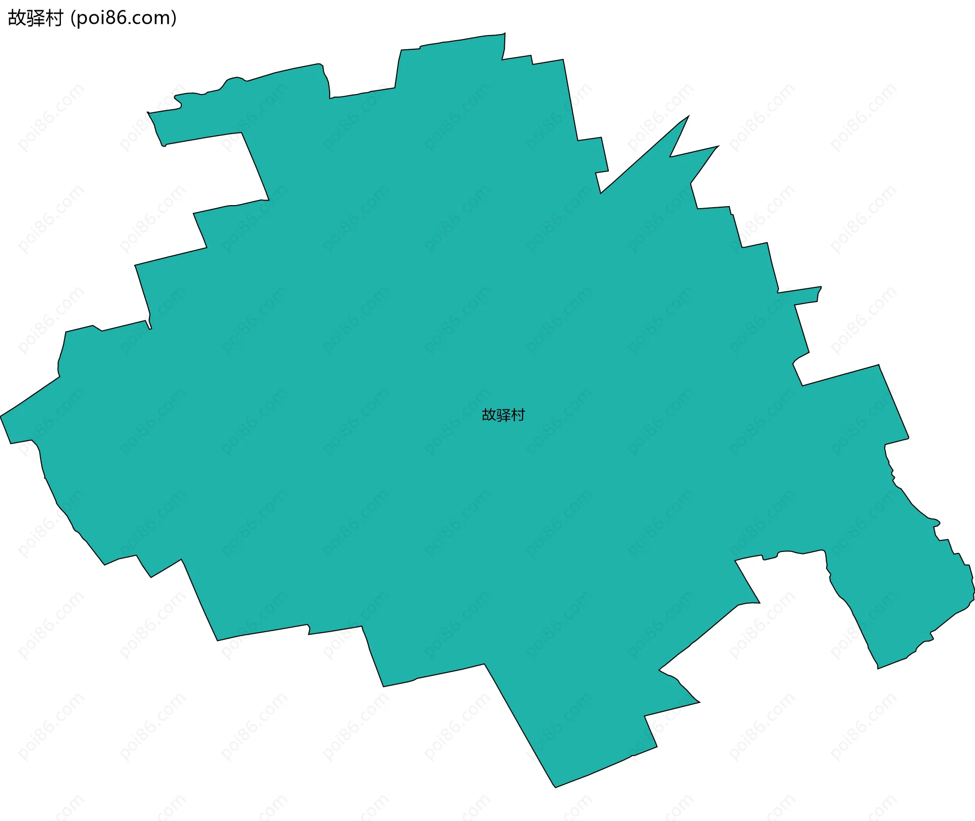 故驿村边界地图