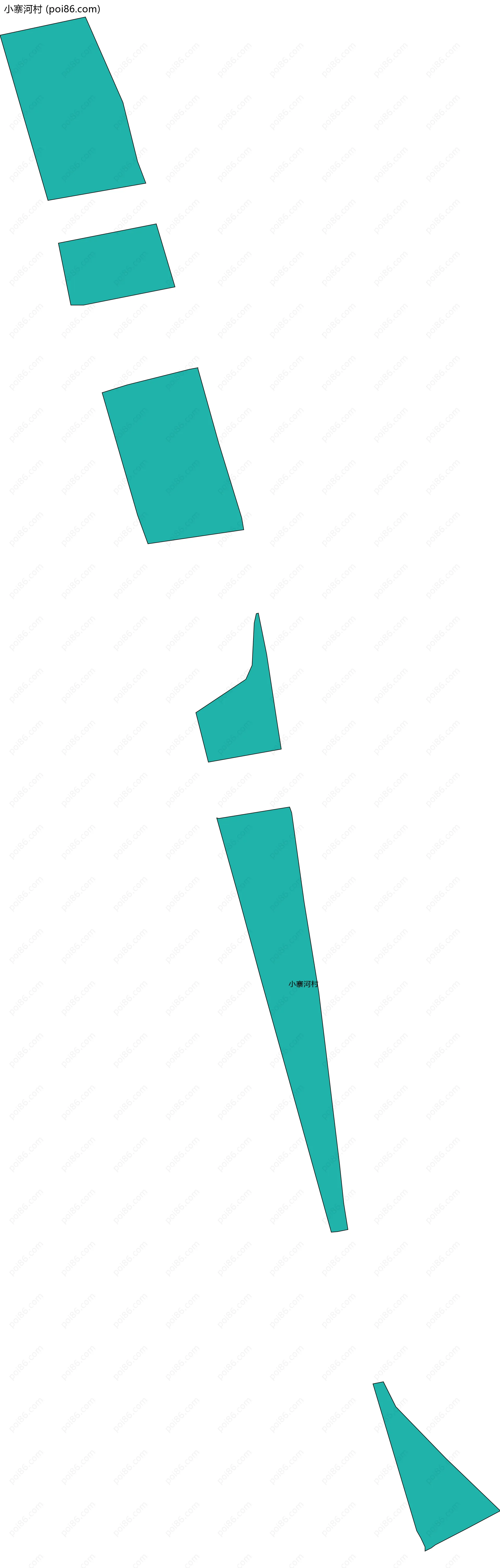 小寨河村边界地图