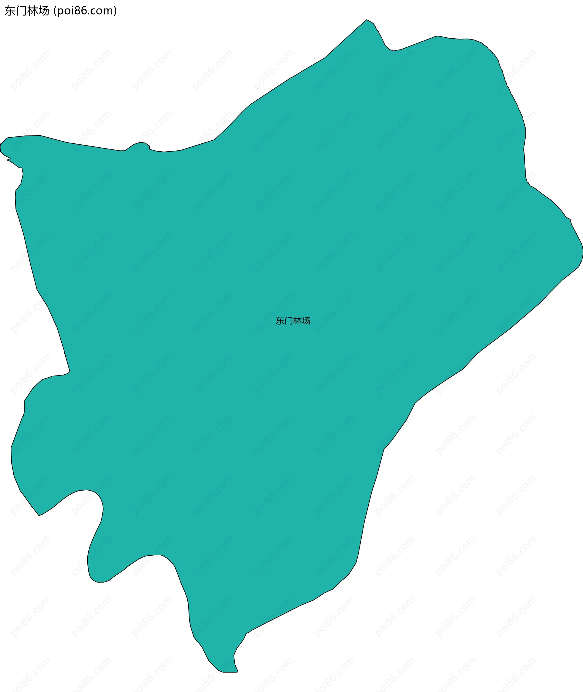 东门林场边界地图