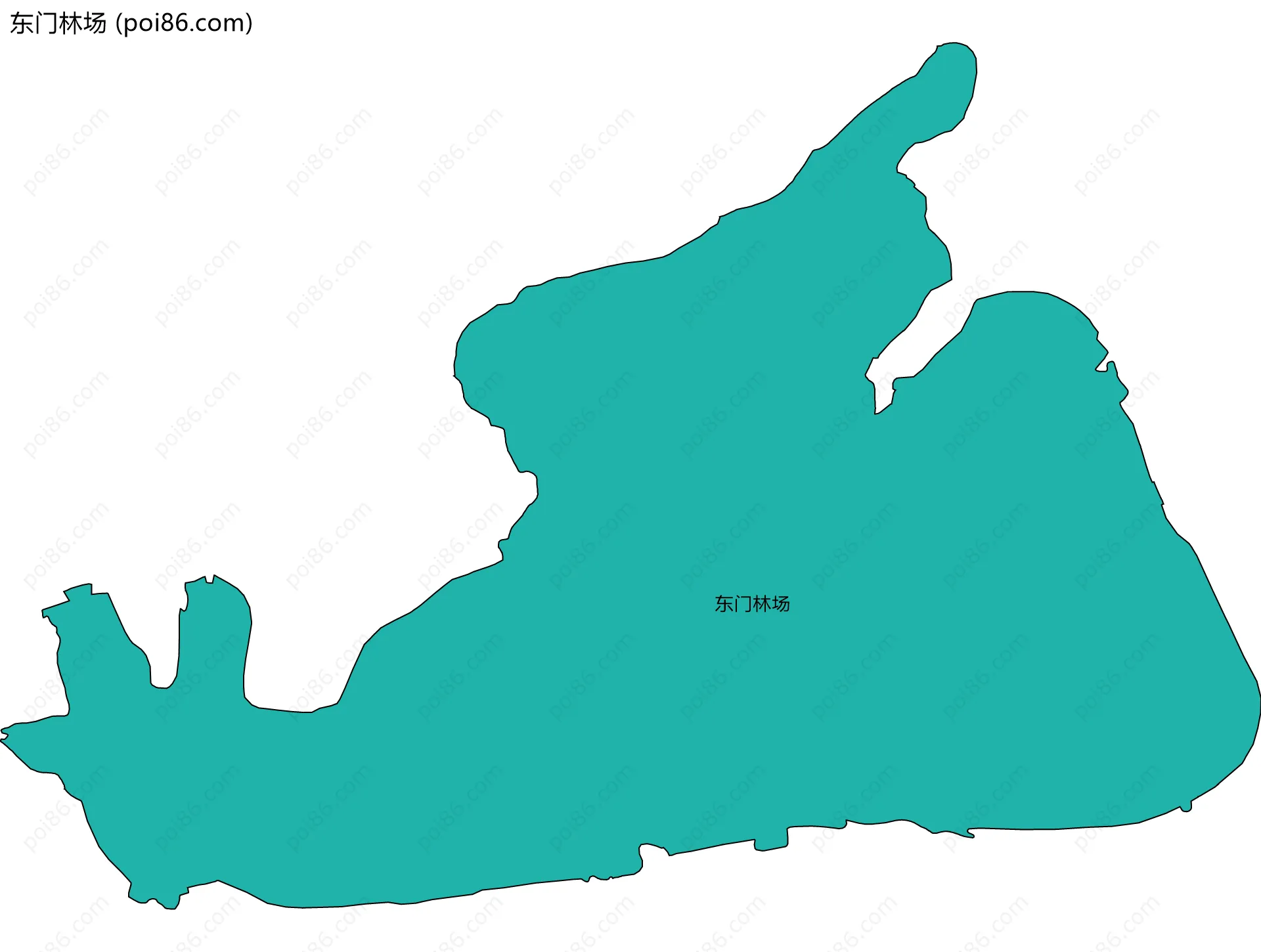 东门林场边界地图