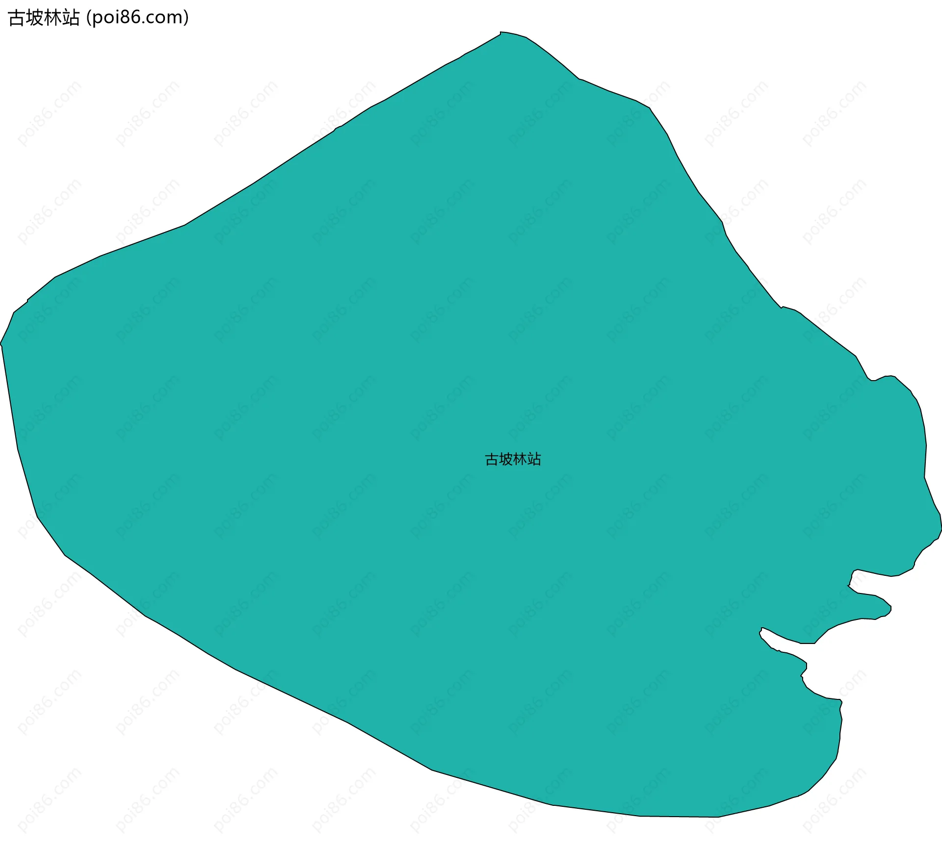 古坡林站边界地图