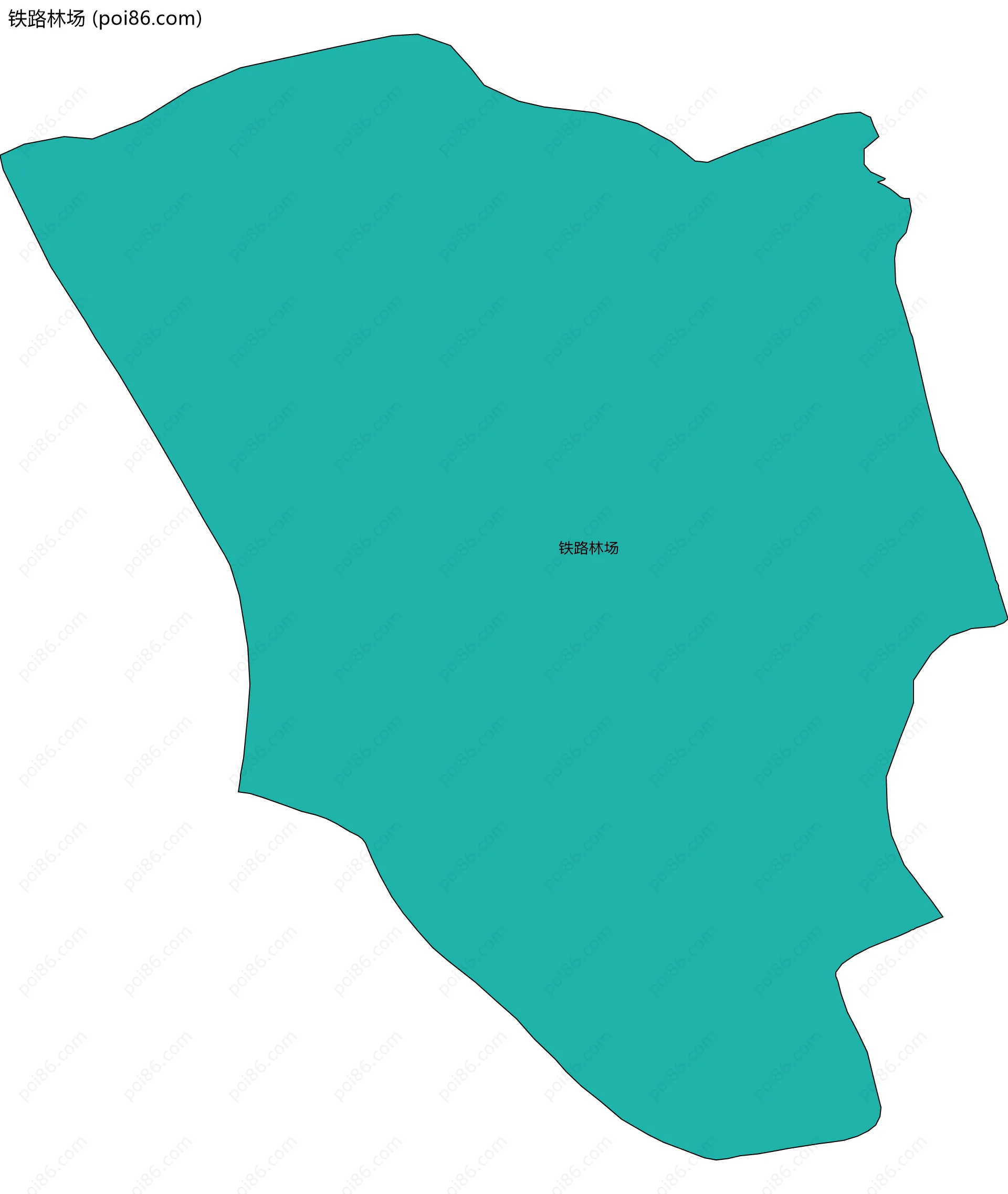 铁路林场边界地图