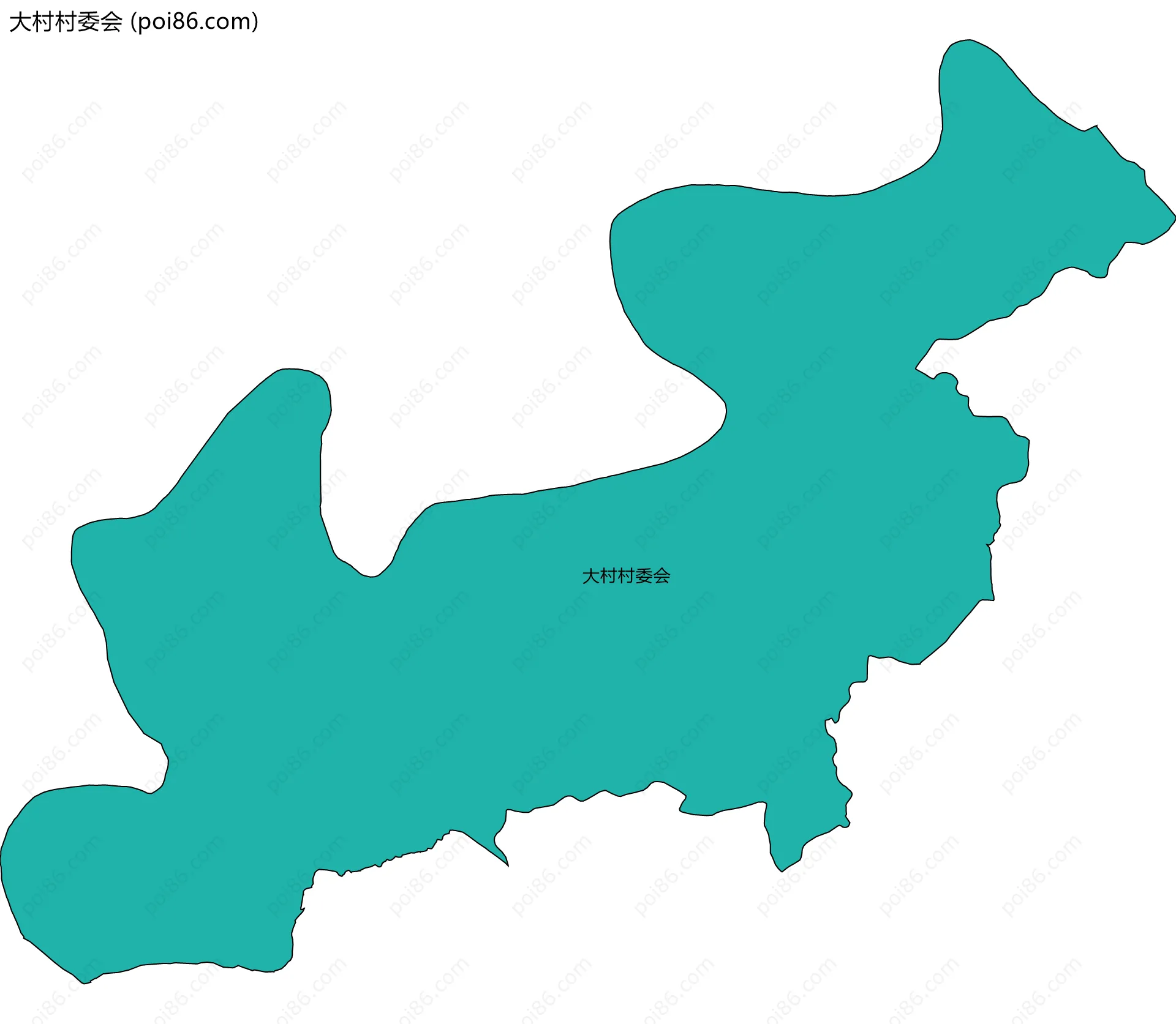 大村村委会边界地图