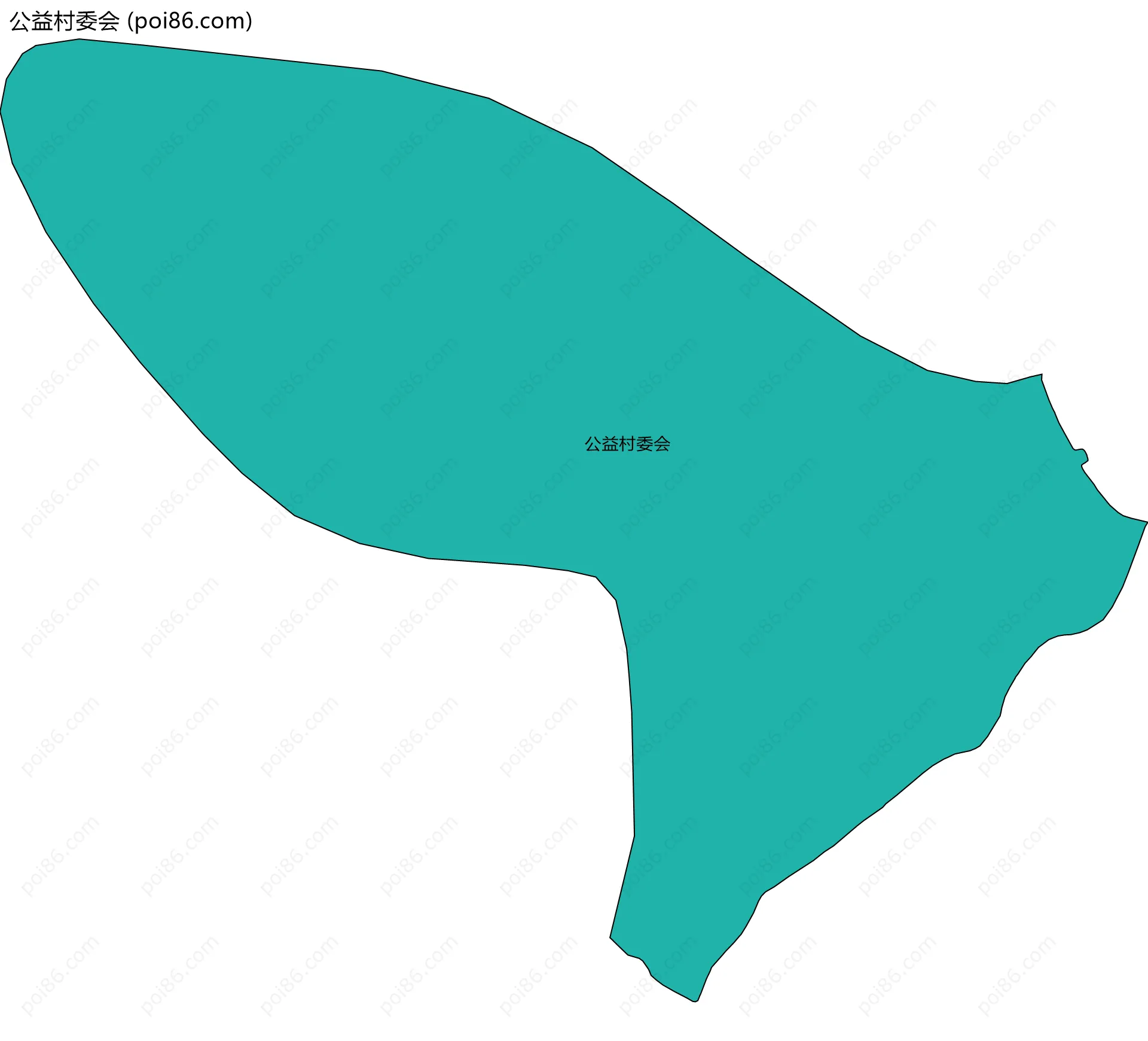 公益村委会边界地图