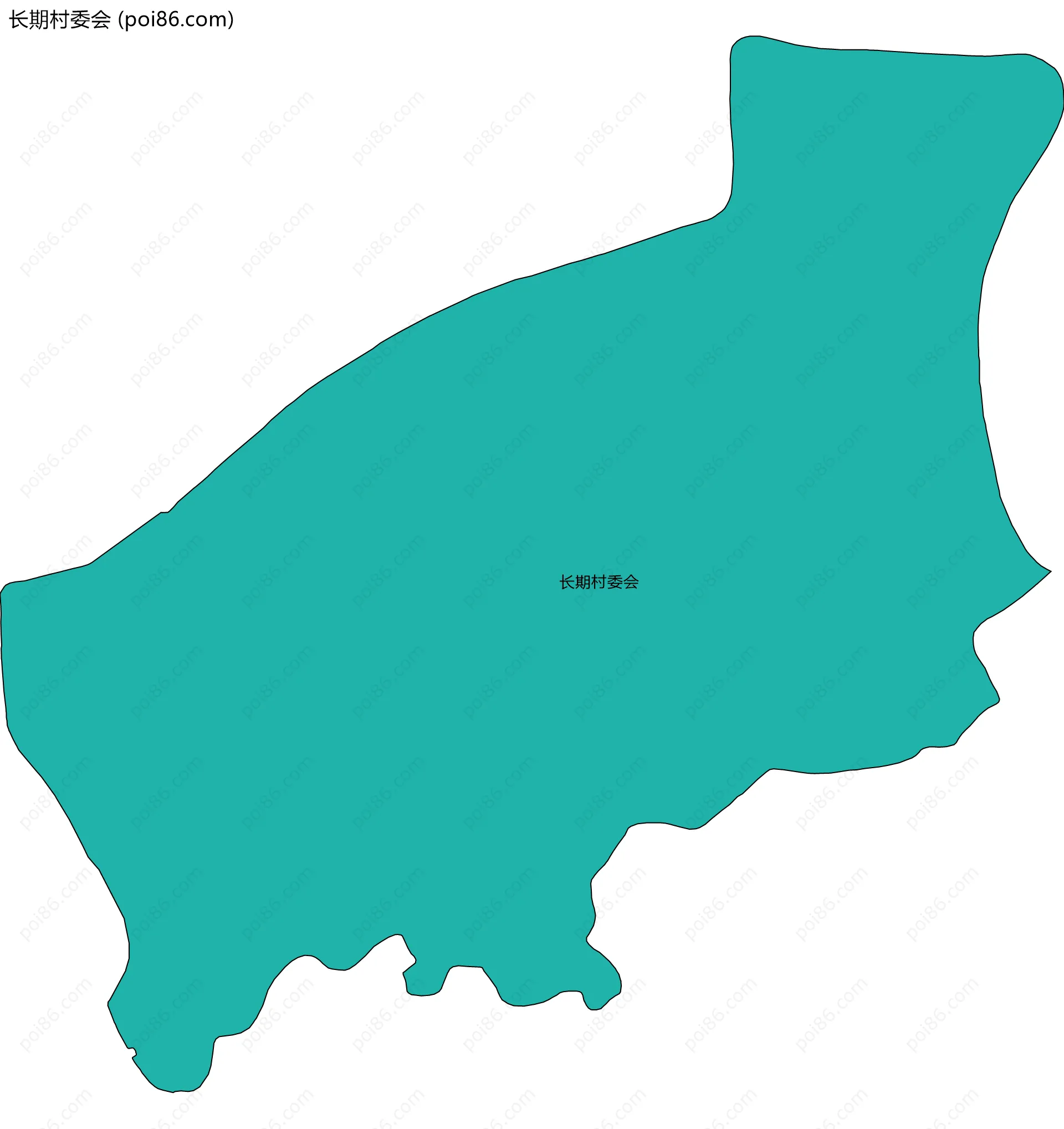 长期村委会边界地图