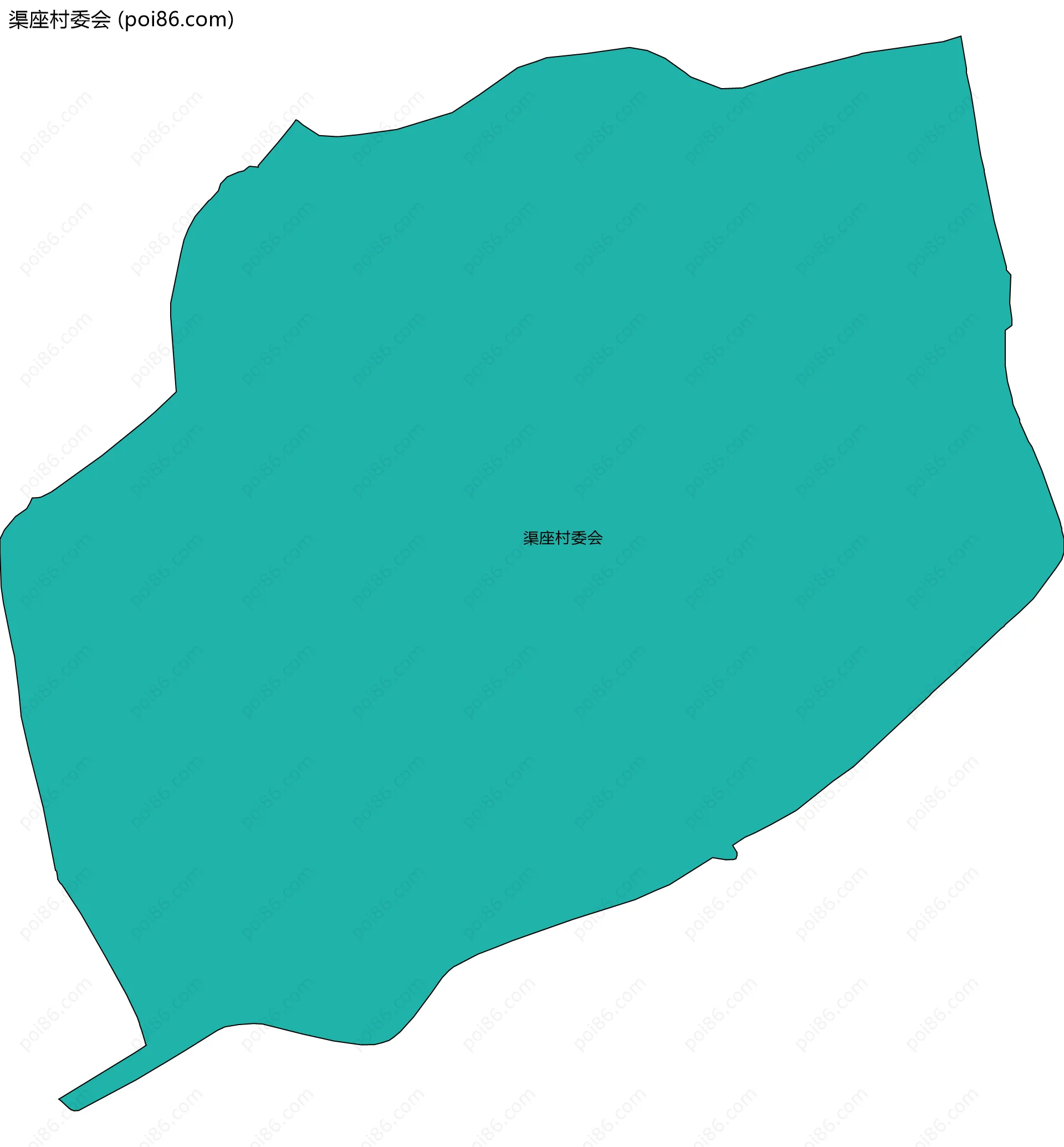 渠座村委会边界地图