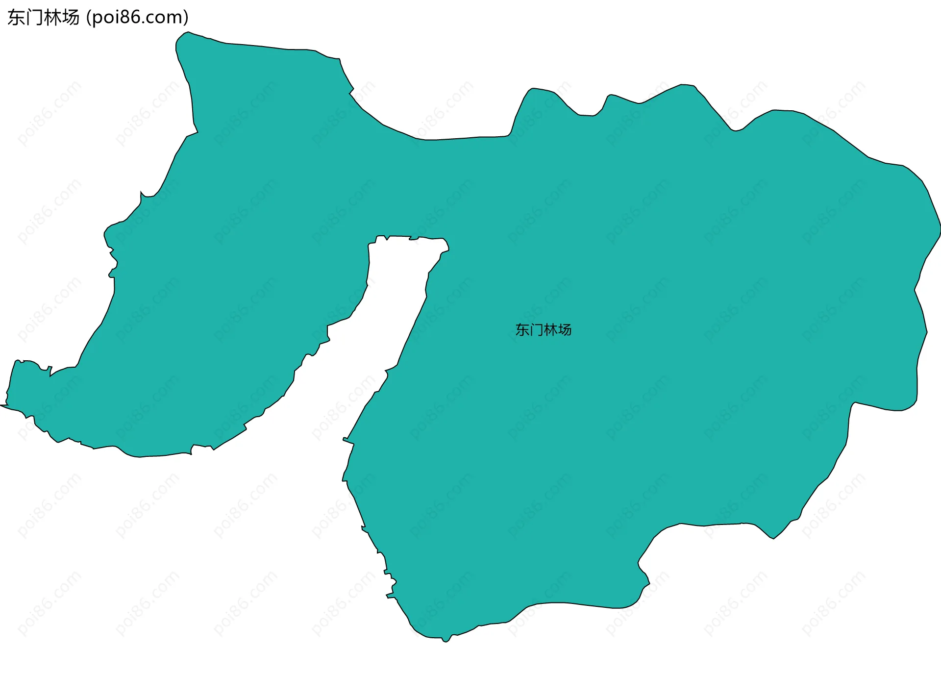 东门林场边界地图