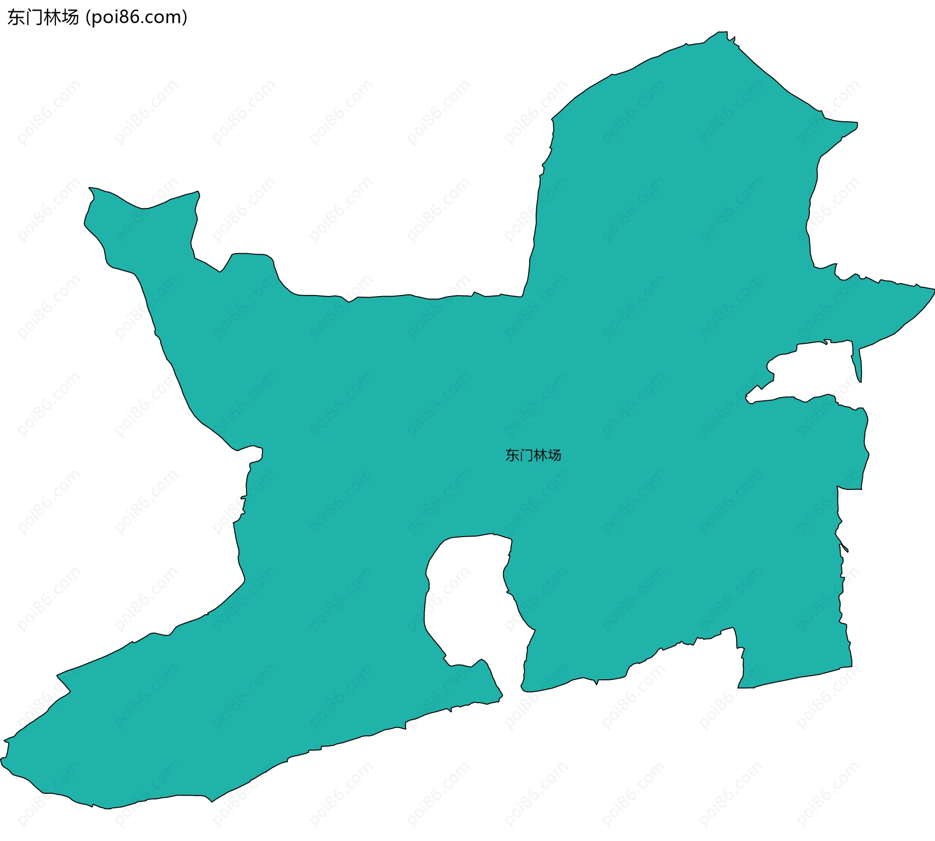 东门林场边界地图