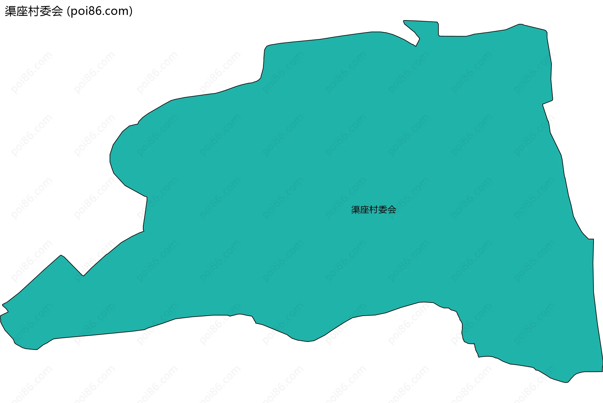 渠座村委会边界地图