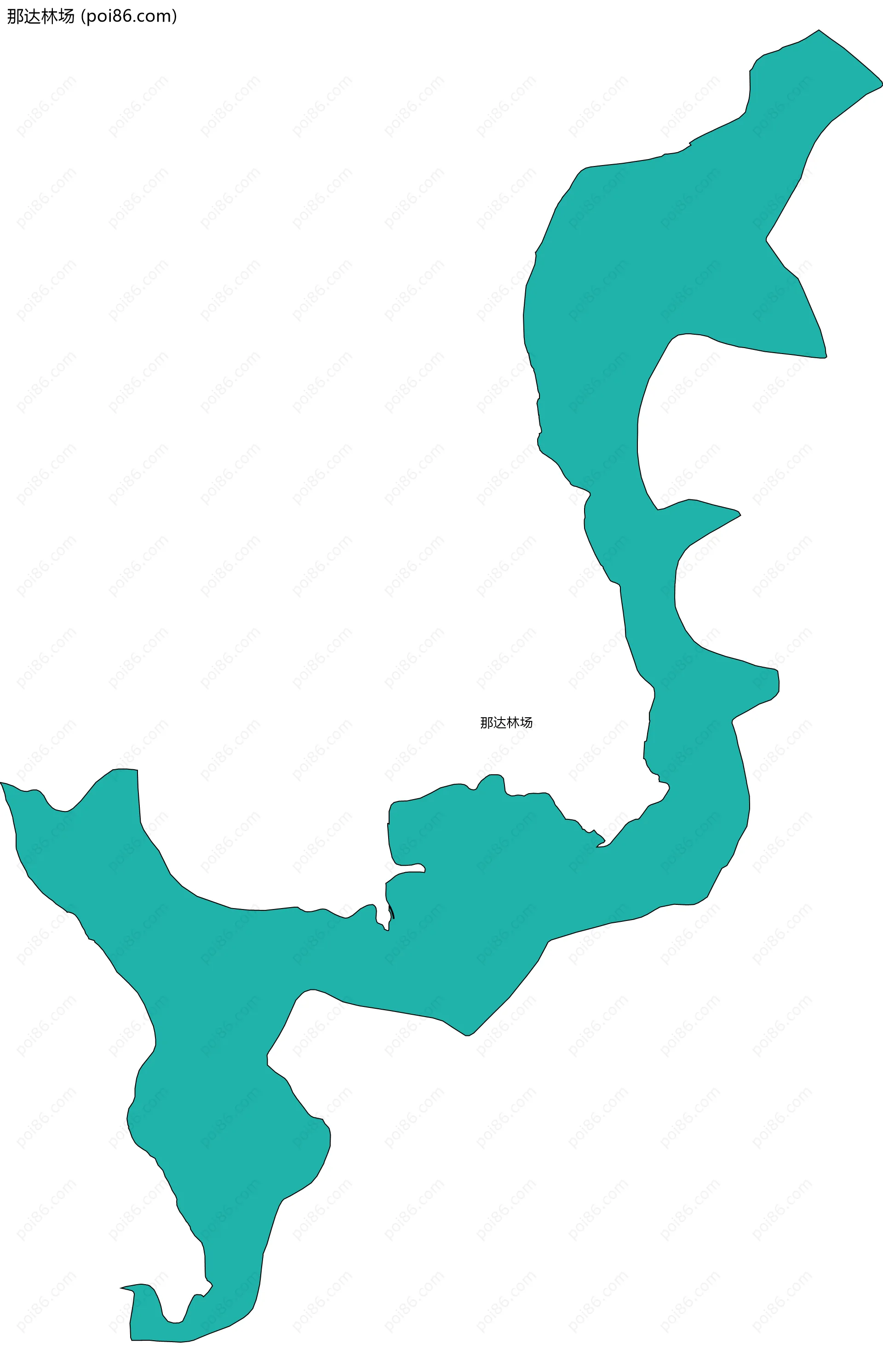 那达林场边界地图