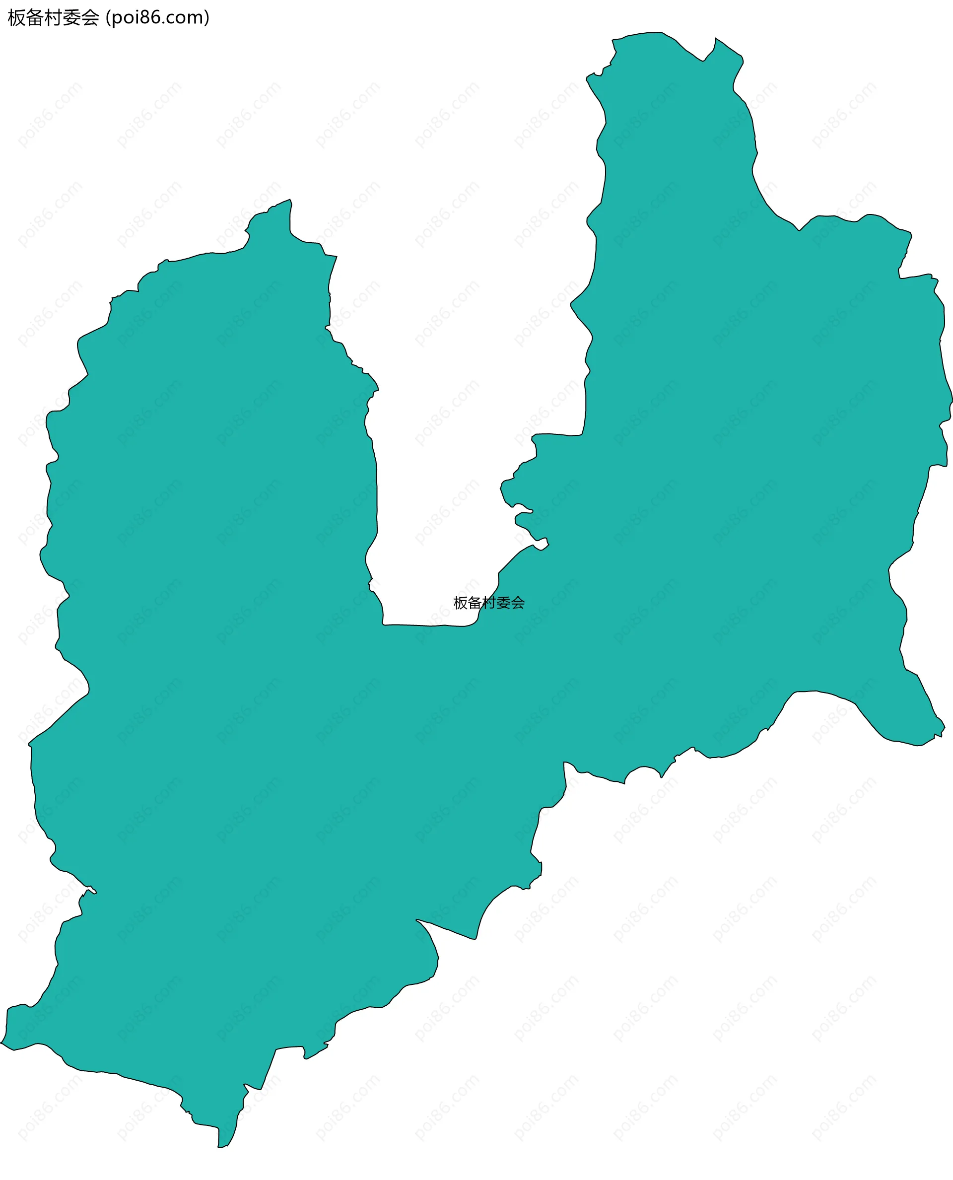 板备村委会边界地图