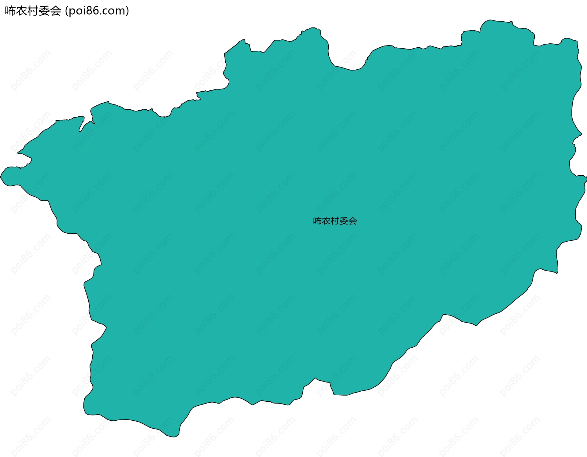 咘农村委会边界地图