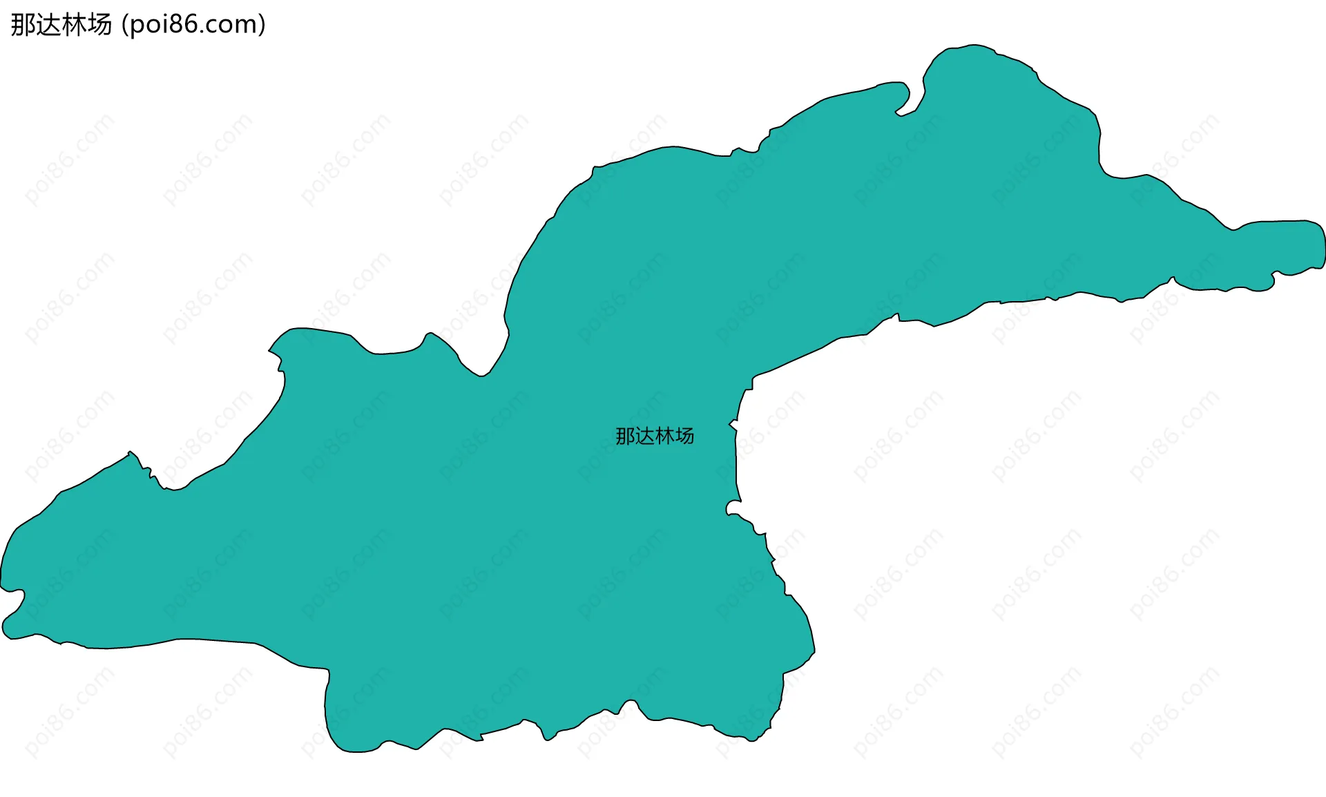 那达林场边界地图