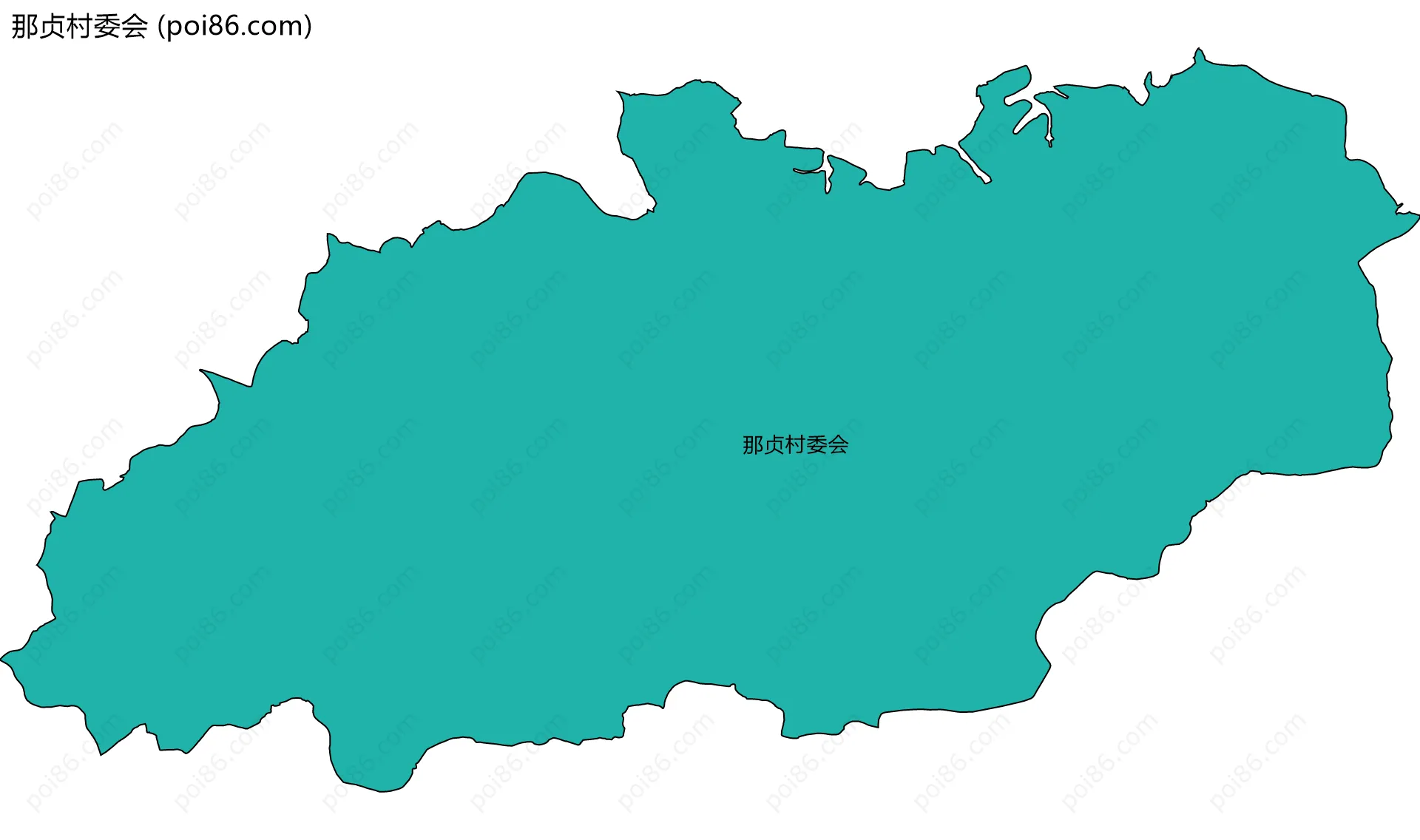 那贞村委会边界地图