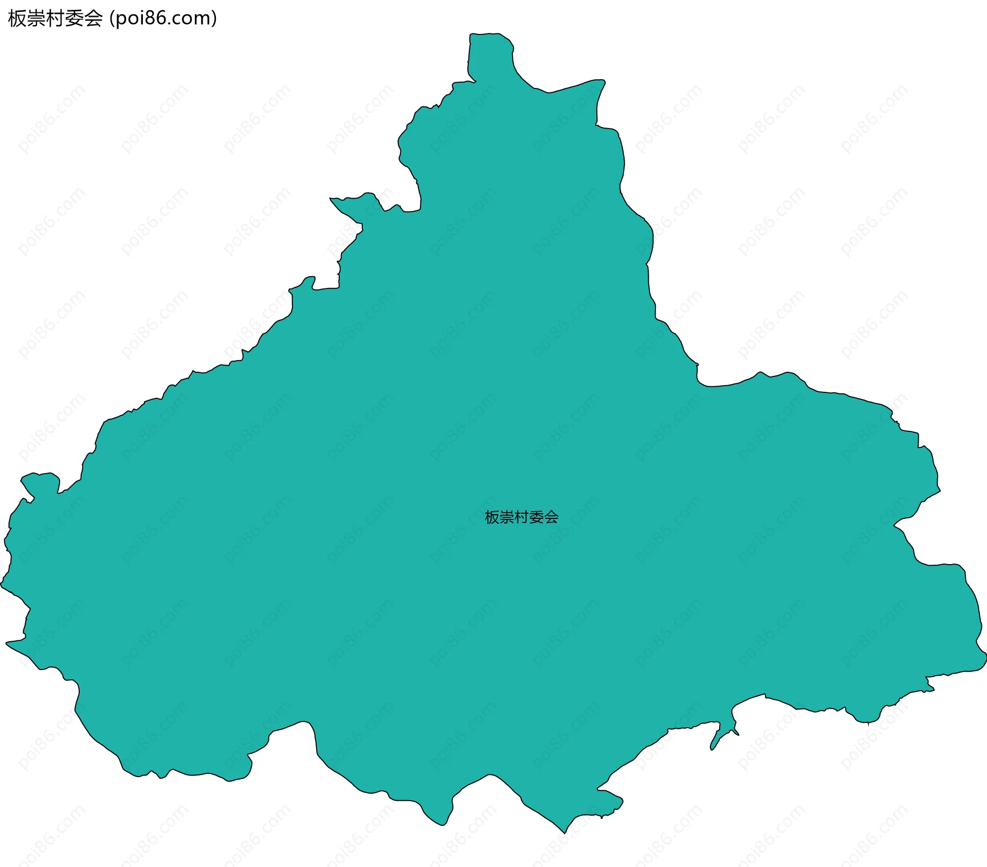 板崇村委会边界地图