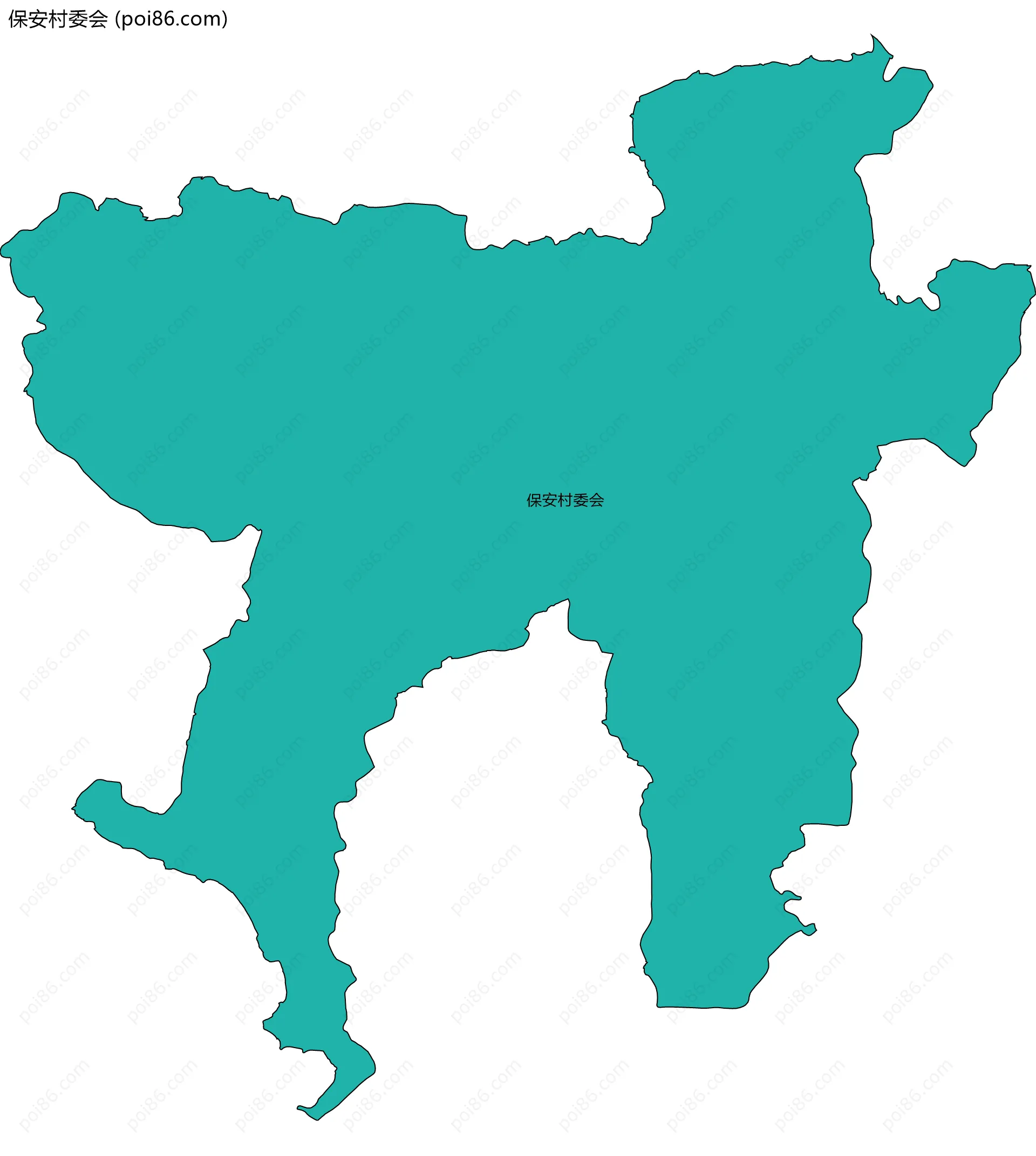 保安村委会边界地图