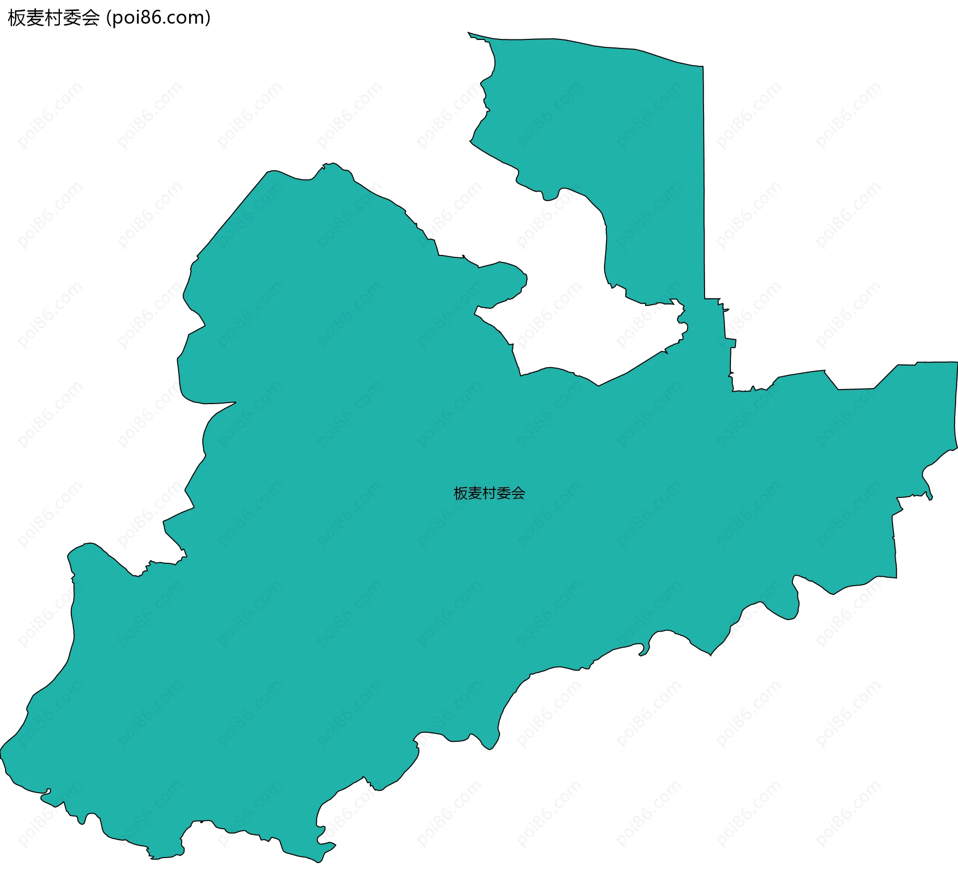 板麦村委会边界地图