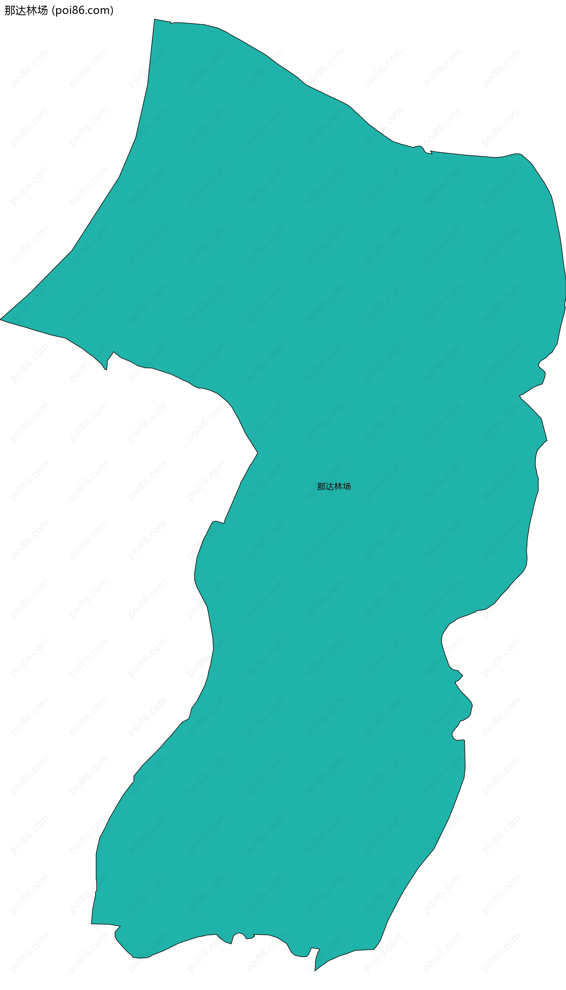 那达林场边界地图