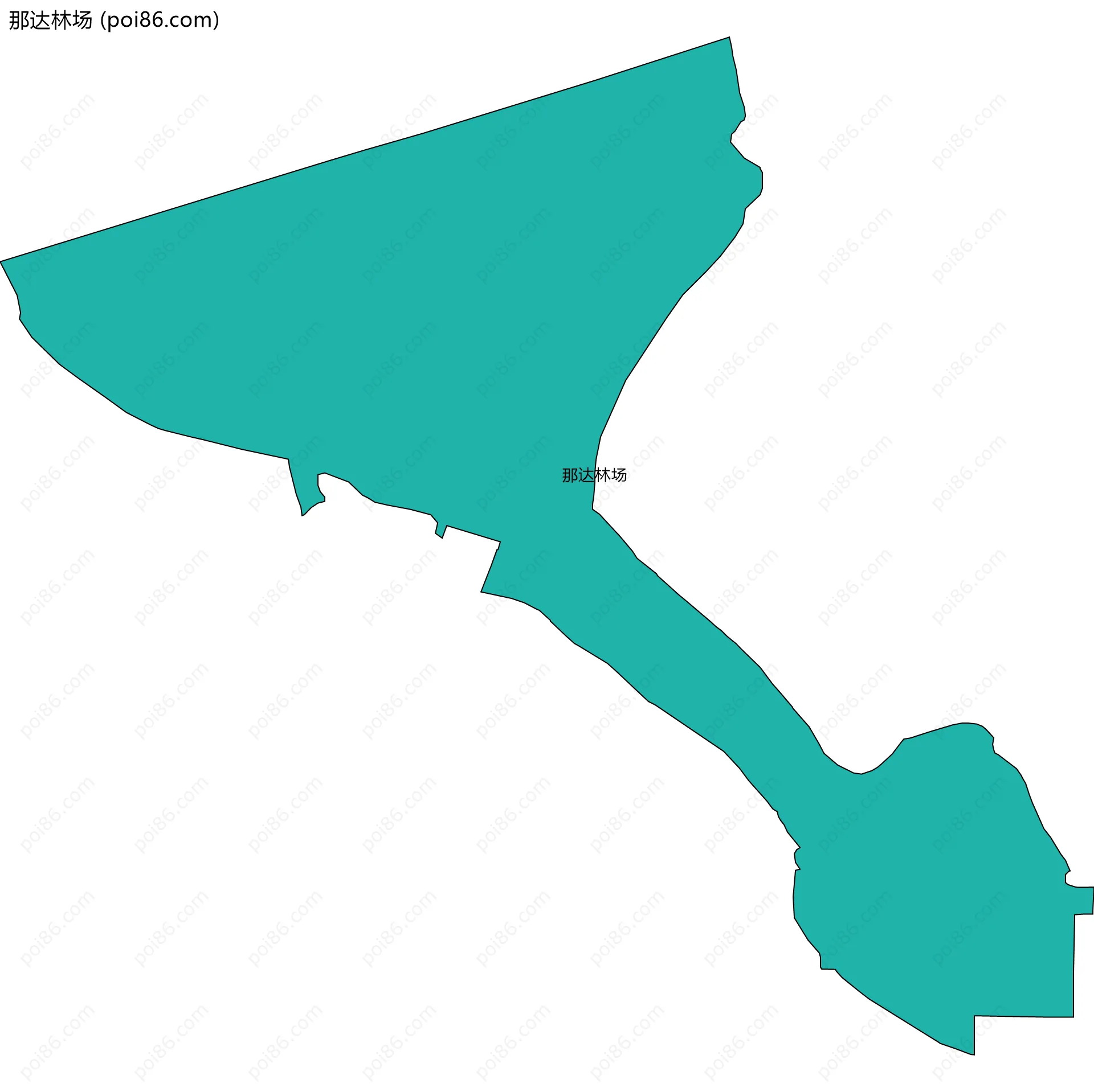 那达林场边界地图