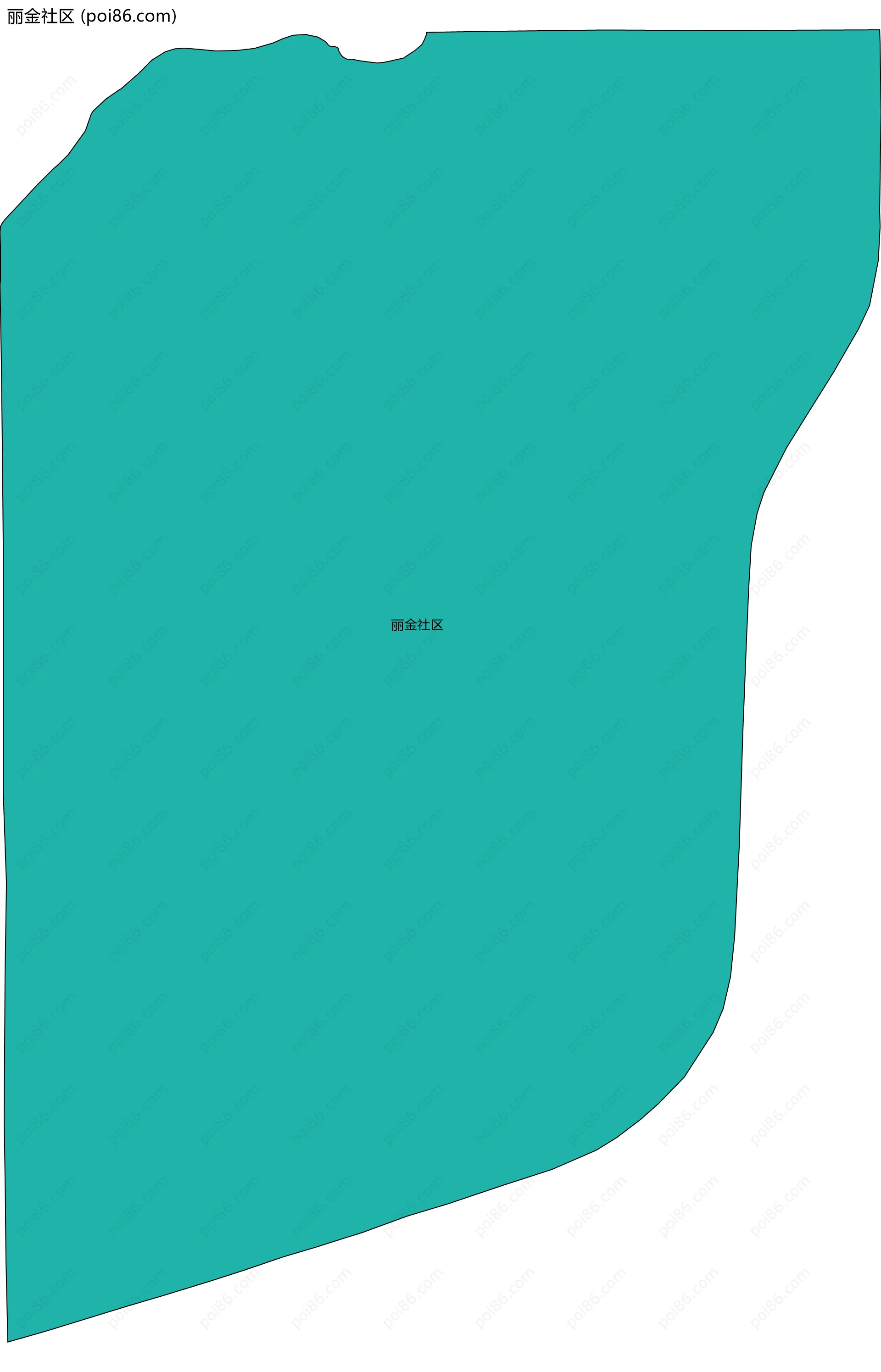 丽金社区边界地图