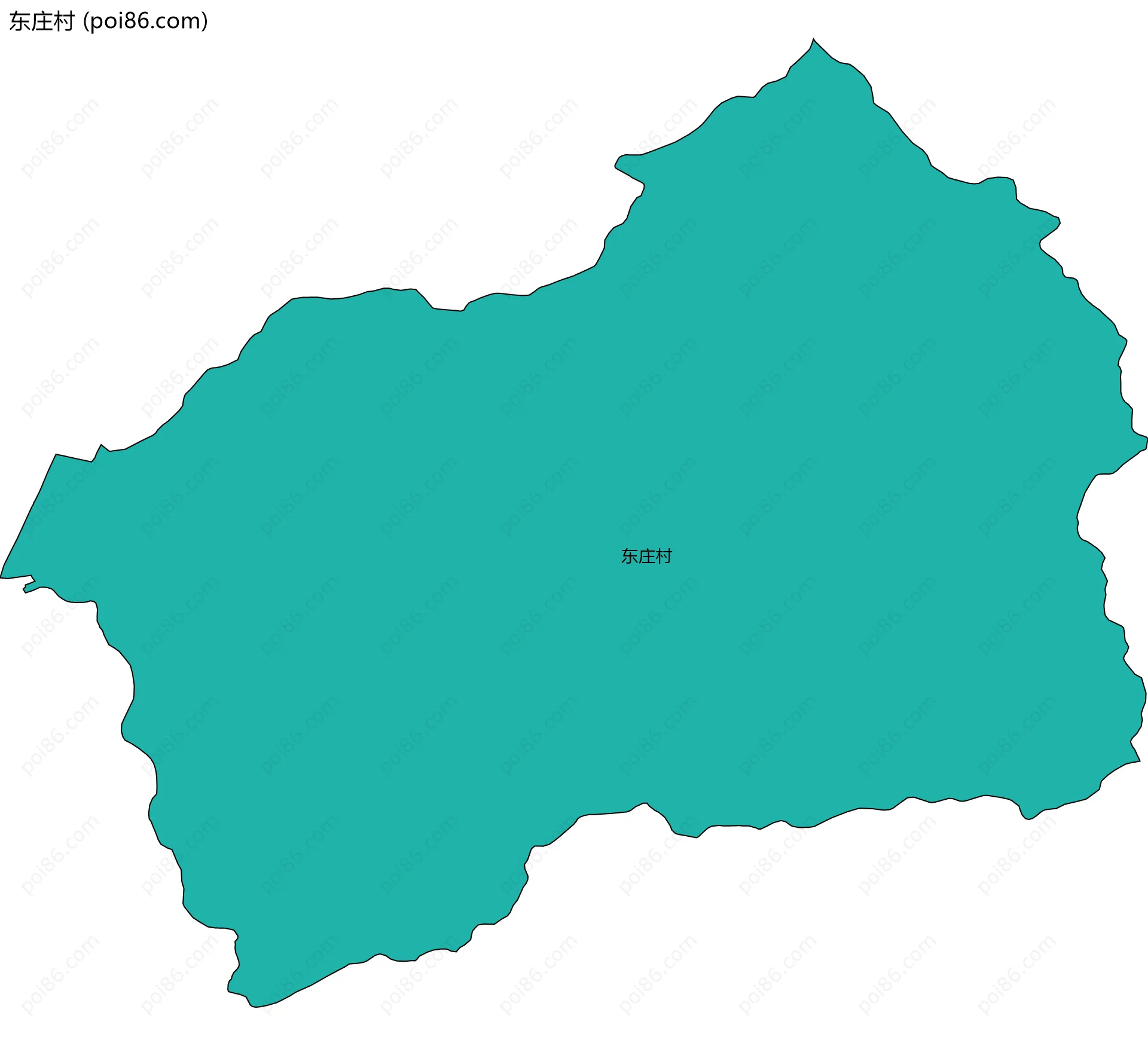 东庄村边界地图