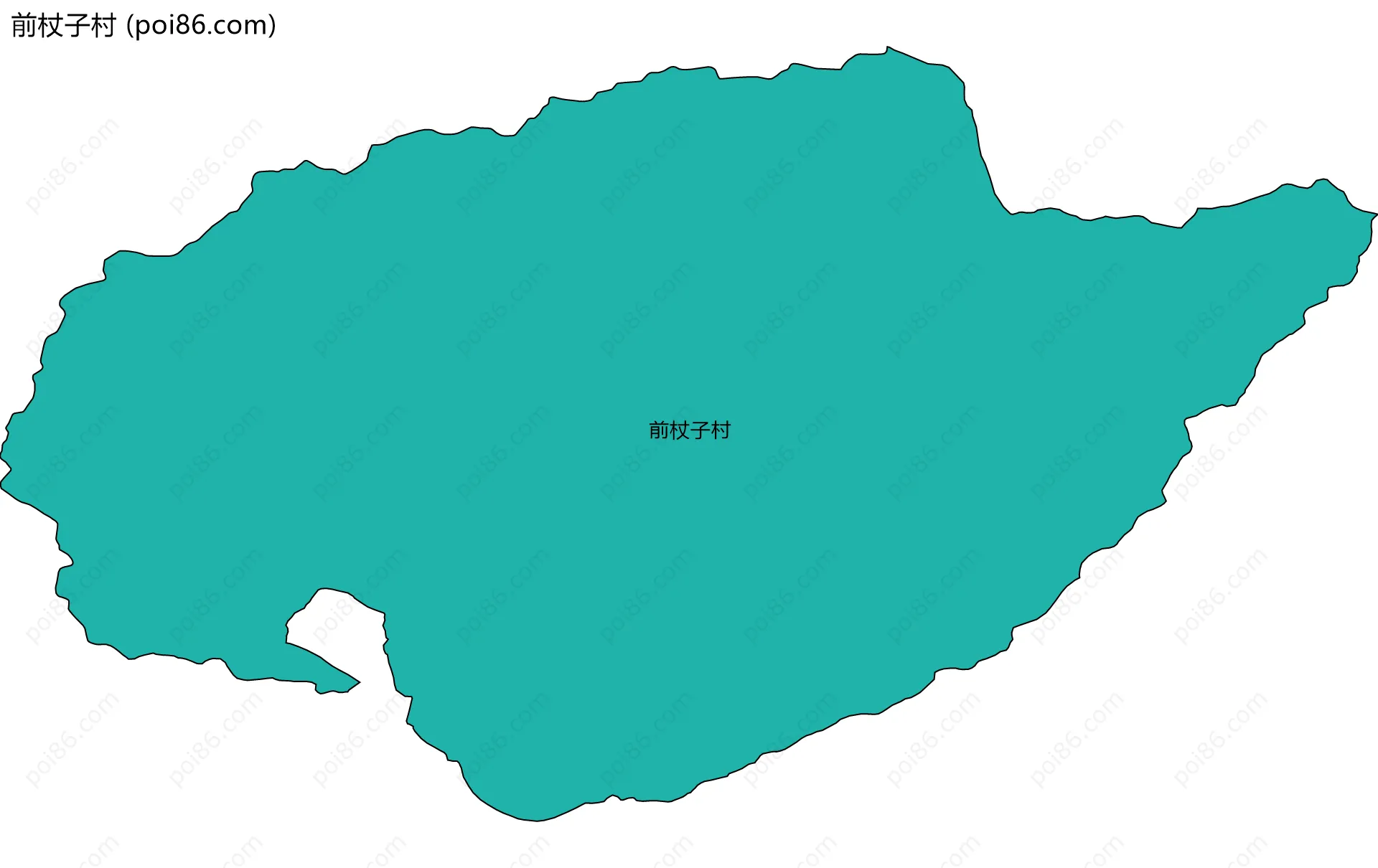 前杖子村边界地图