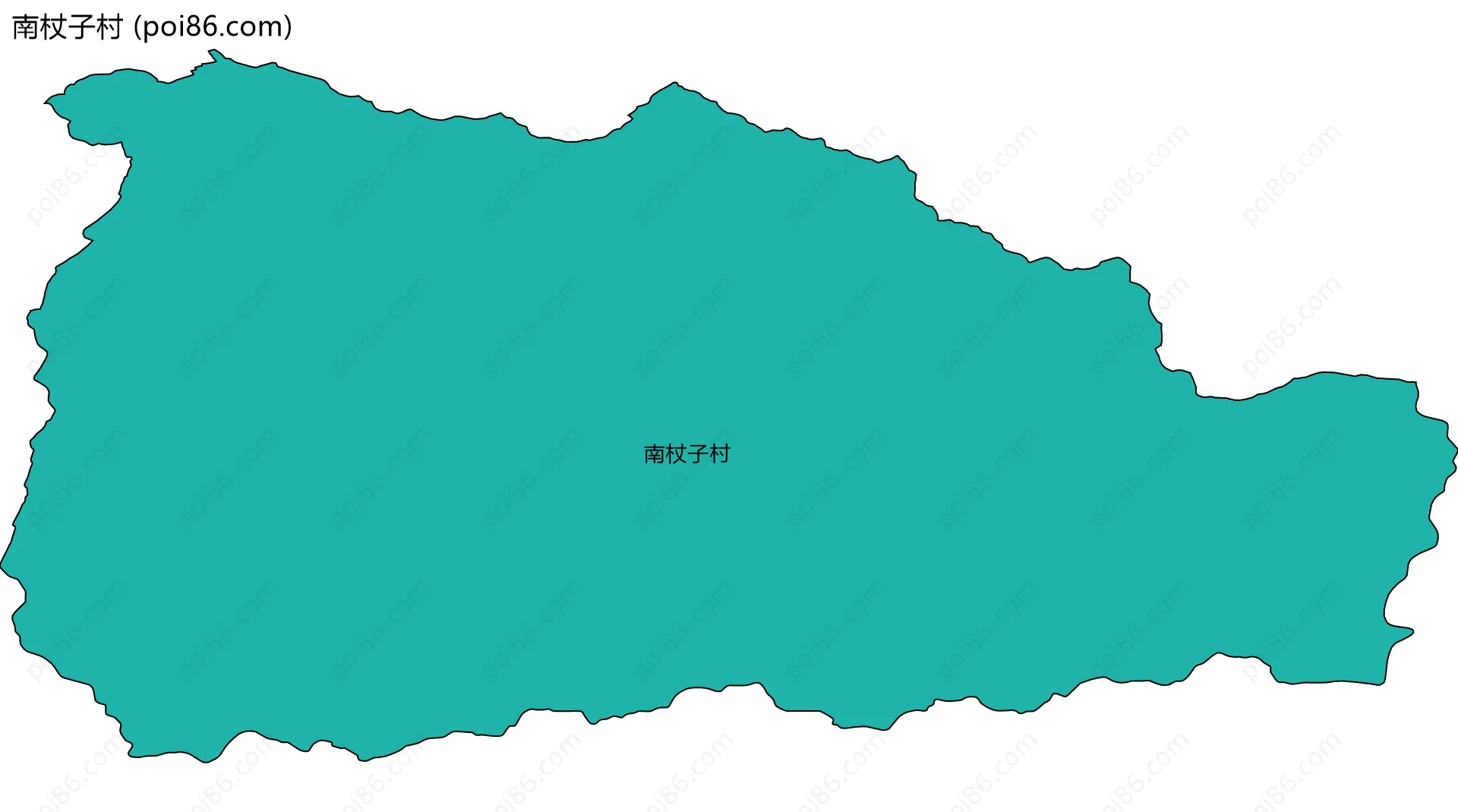 南杖子村边界地图