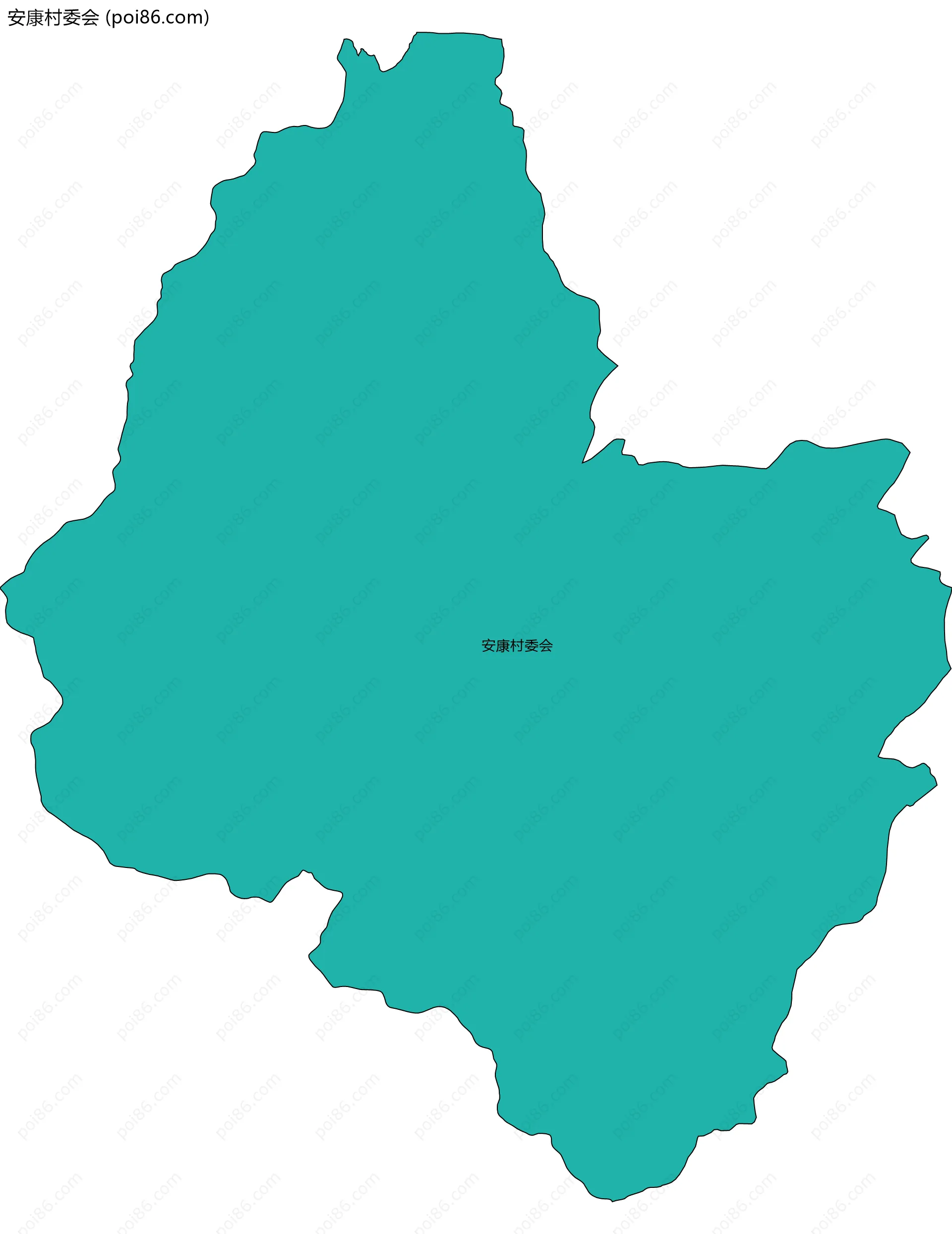安康村委会边界地图
