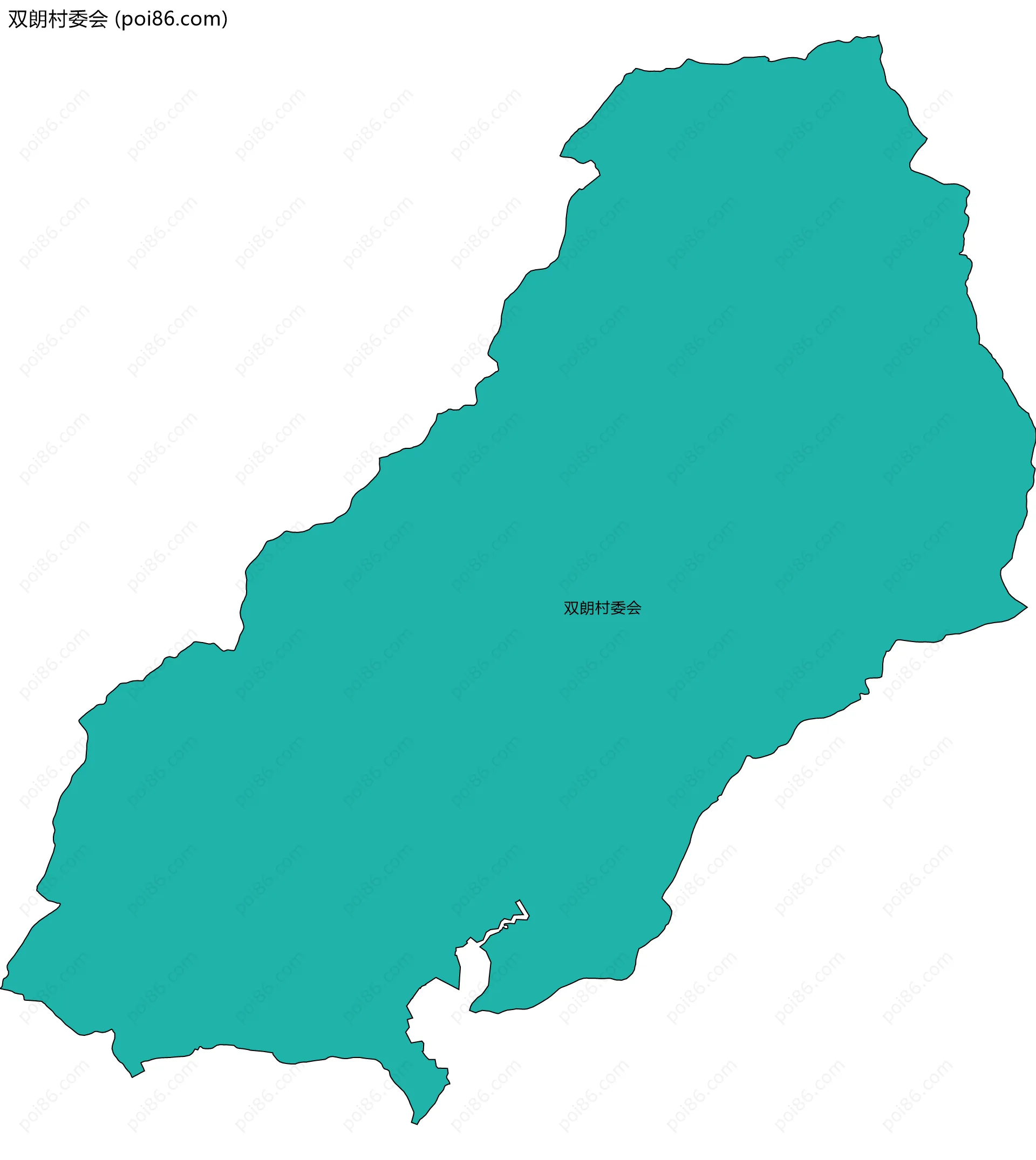 双朗村委会边界地图