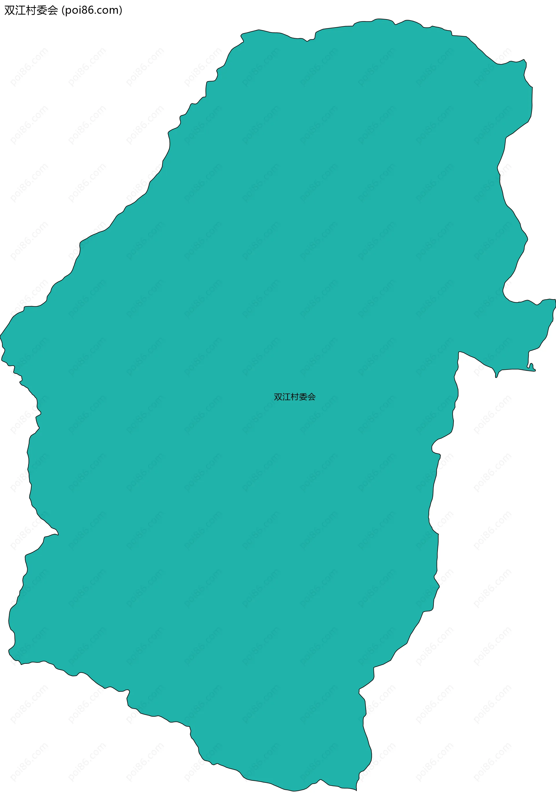 双江村委会边界地图
