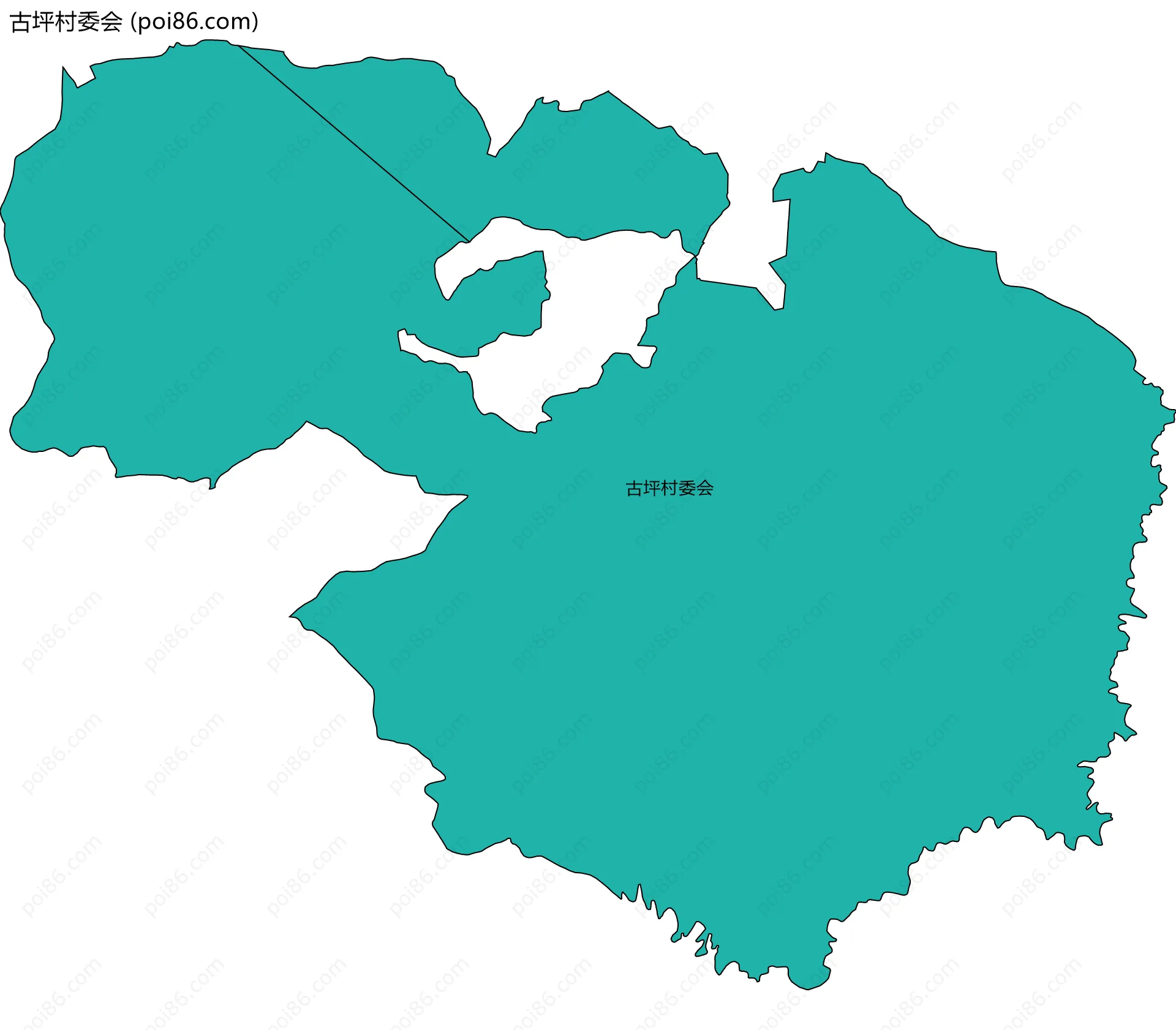 古坪村委会边界地图