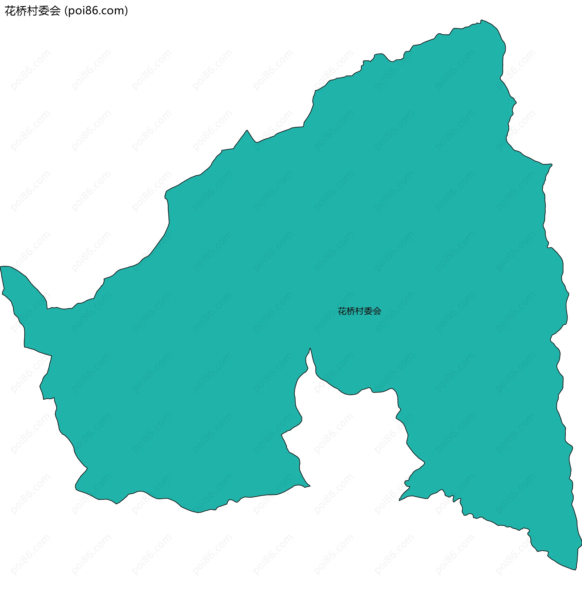 花桥村委会边界地图