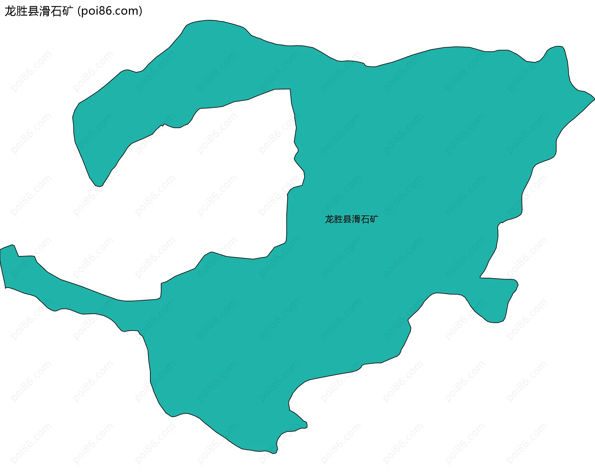 龙胜县滑石矿边界地图