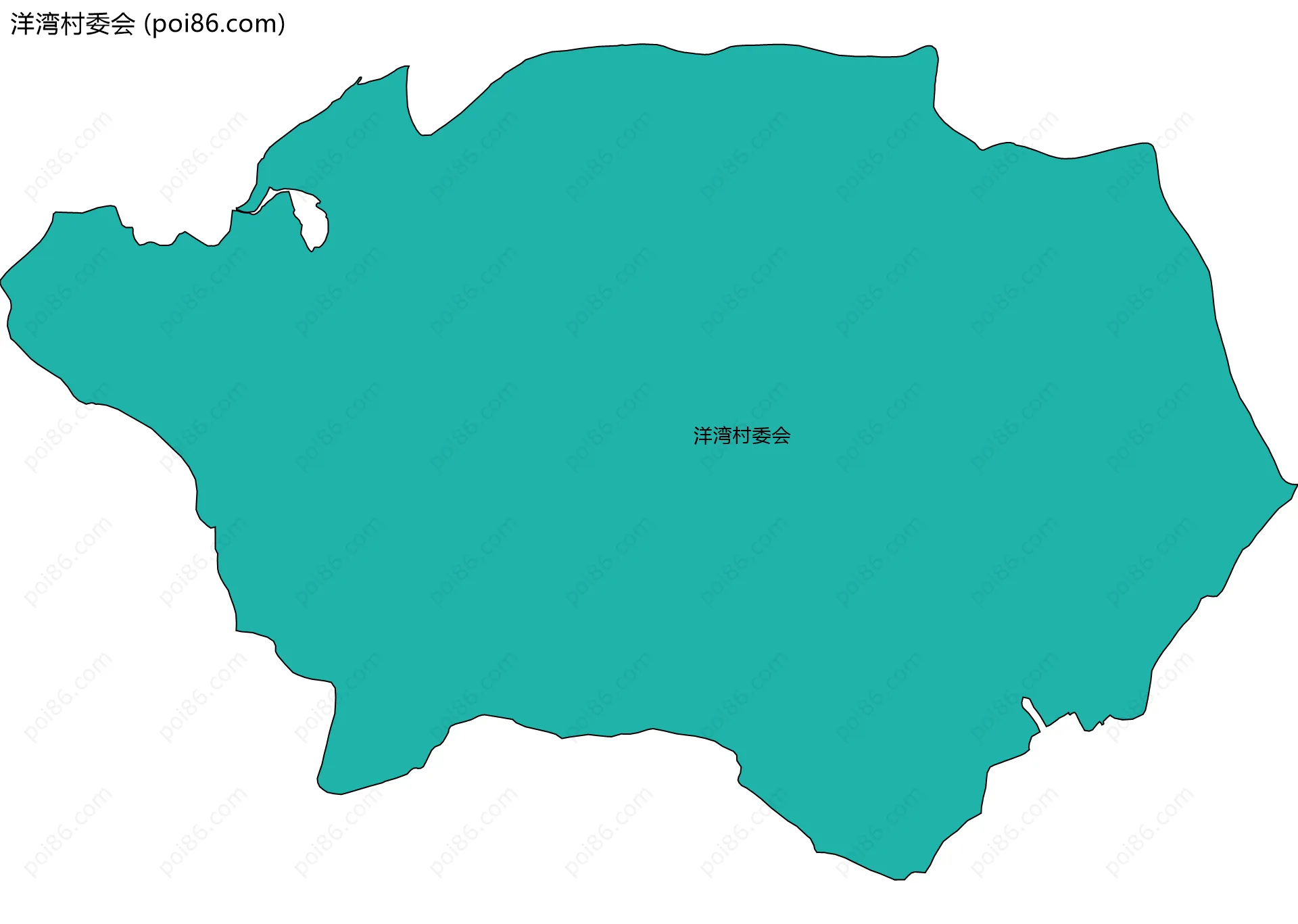 洋湾村委会边界地图