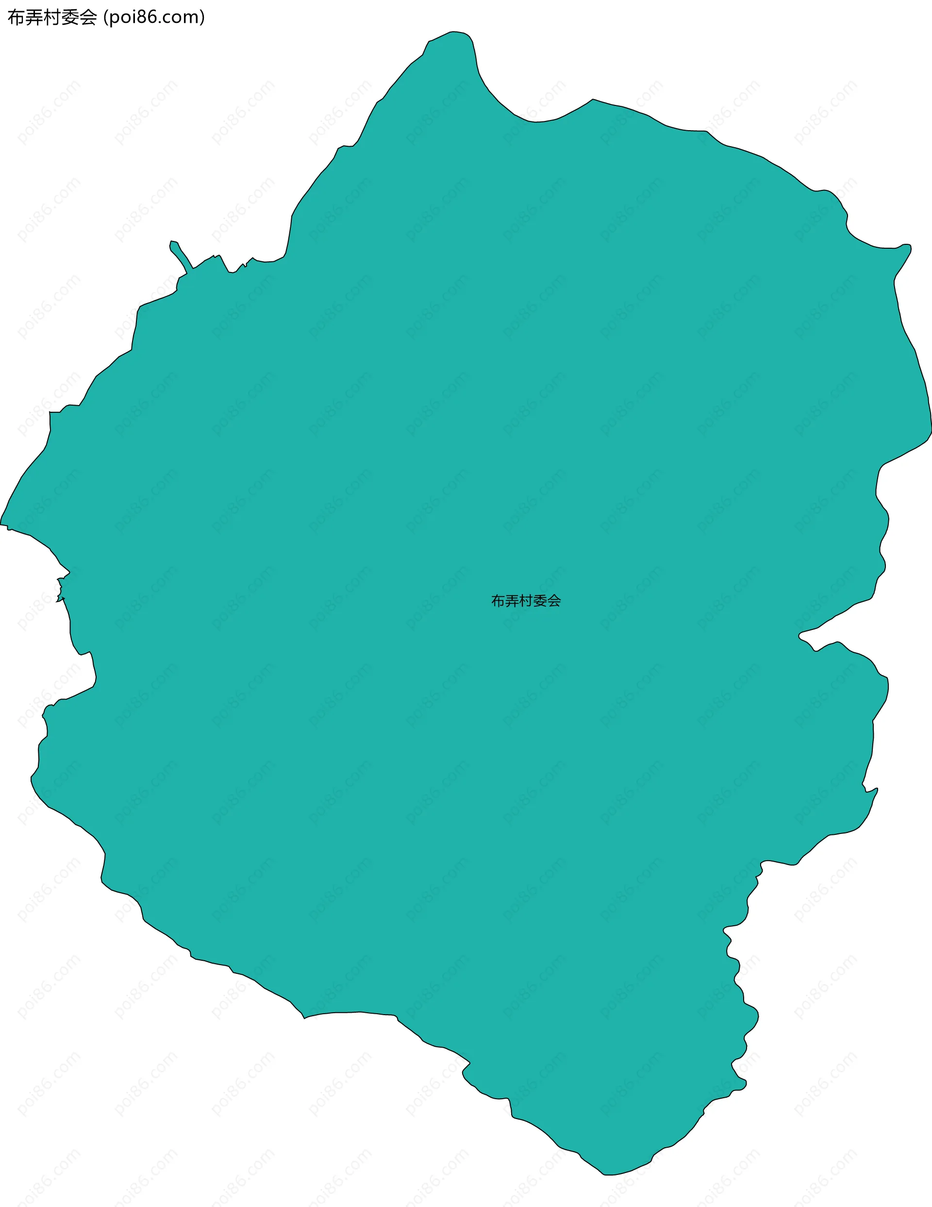 布弄村委会边界地图