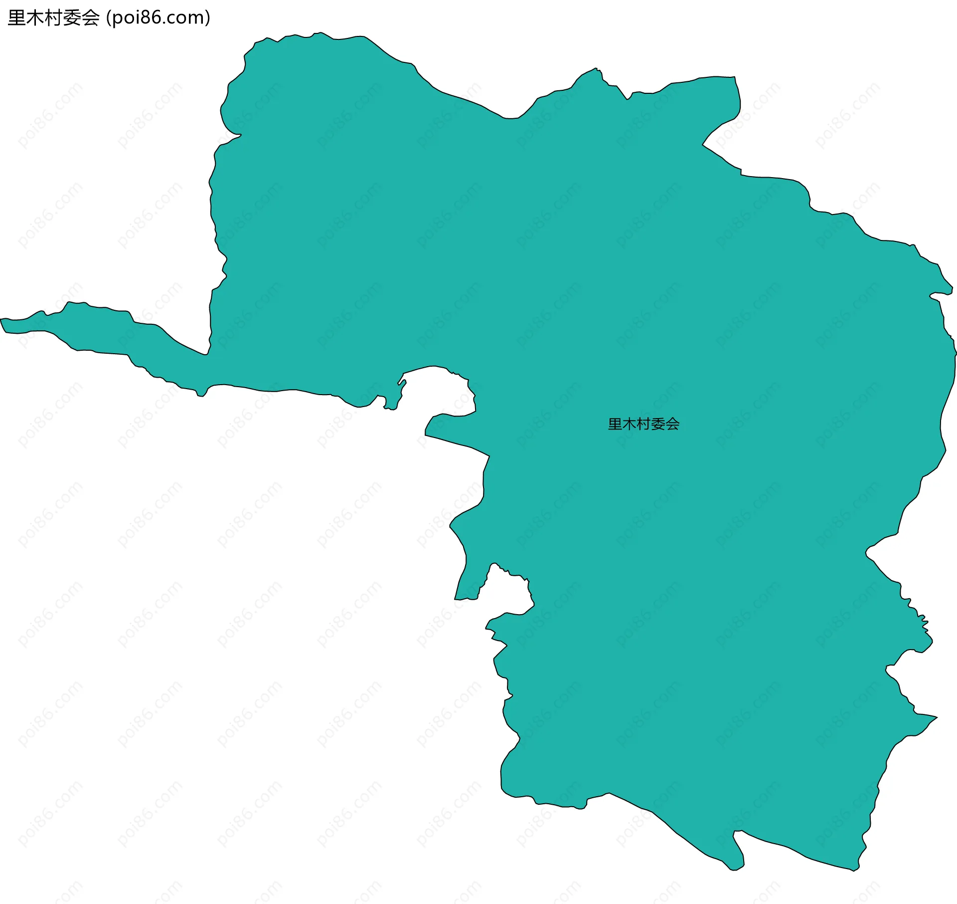 里木村委会边界地图