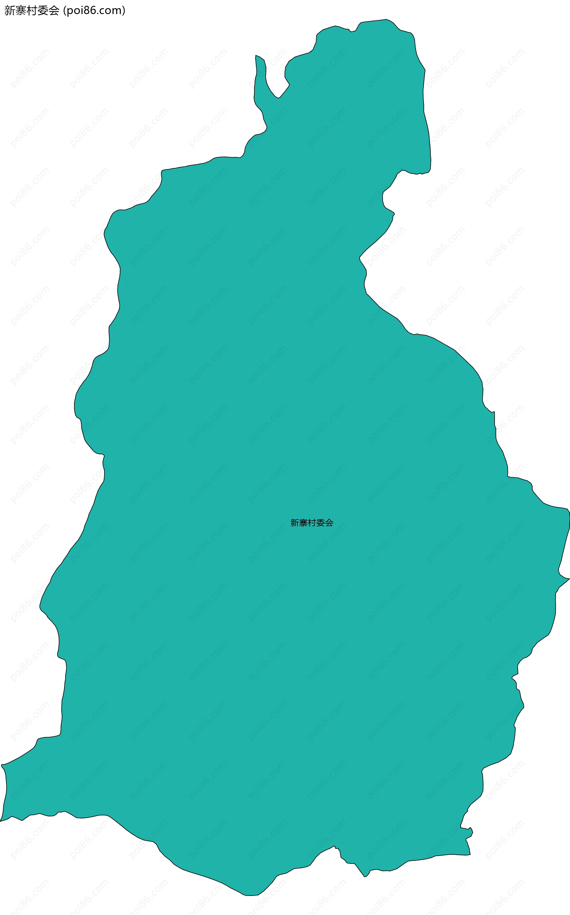 新寨村委会边界地图