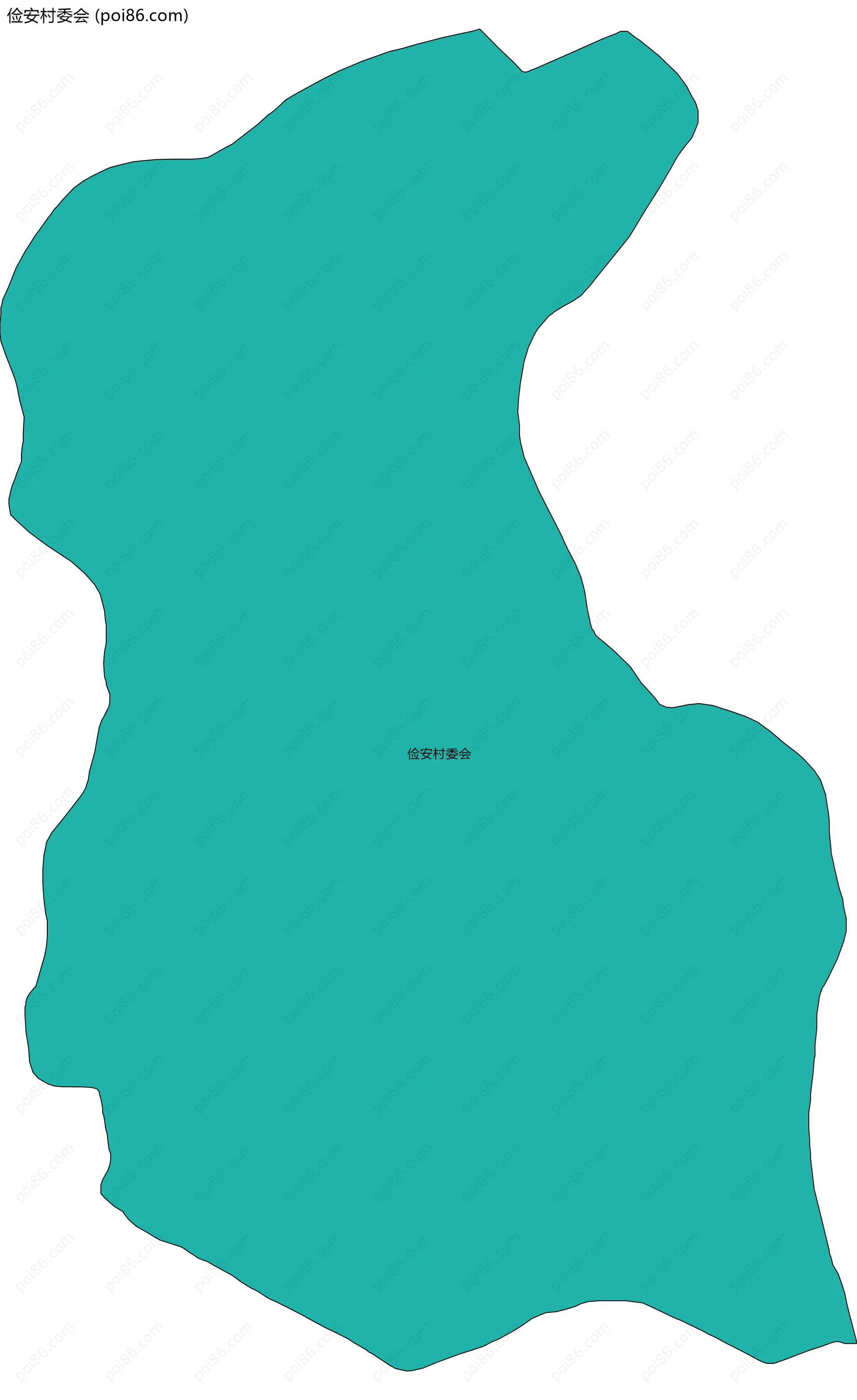 俭安村委会边界地图