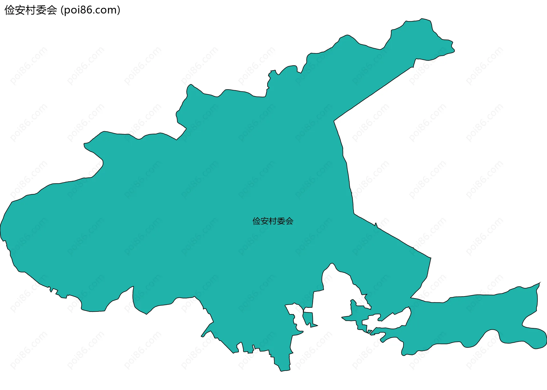 俭安村委会边界地图