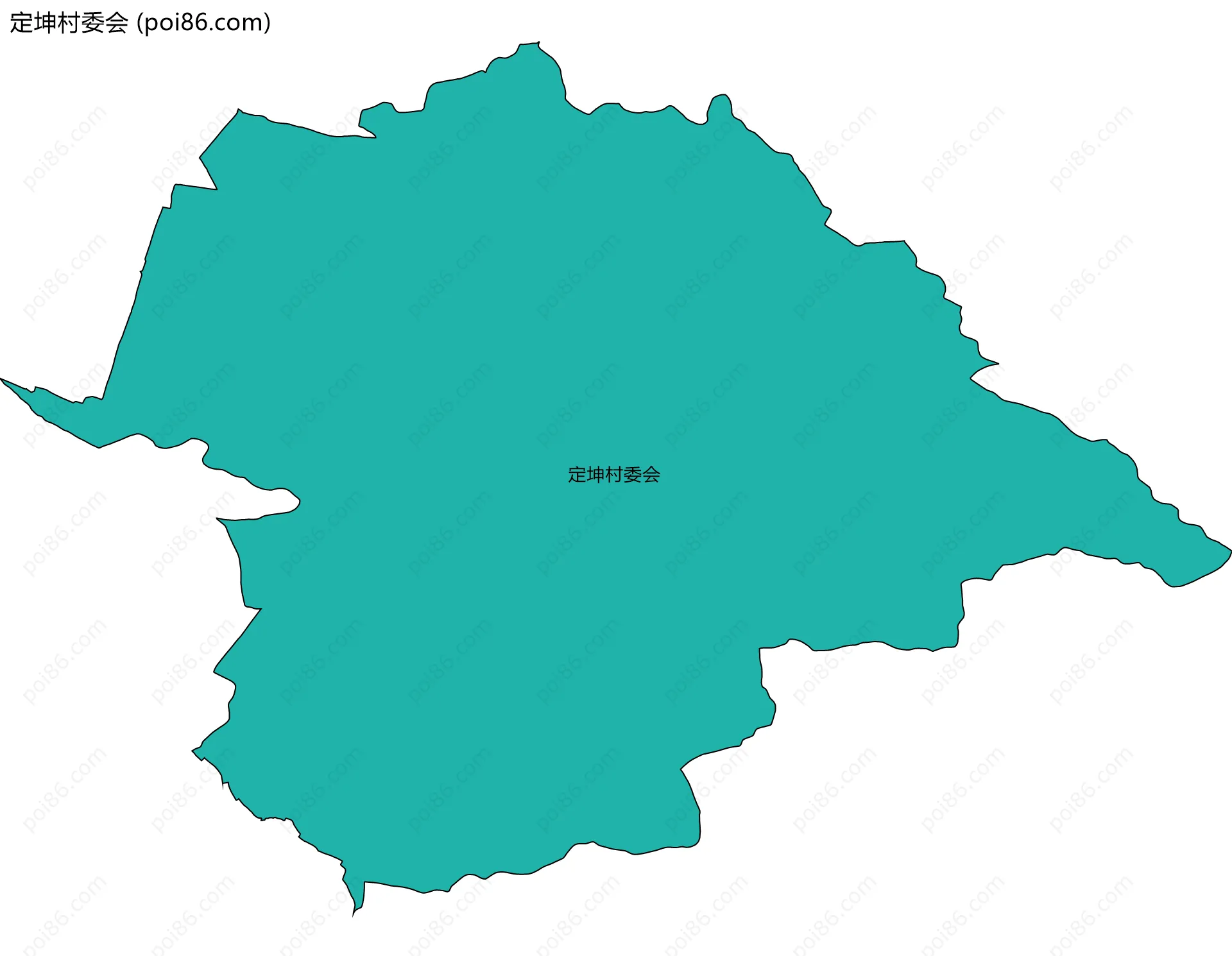 定坤村委会边界地图