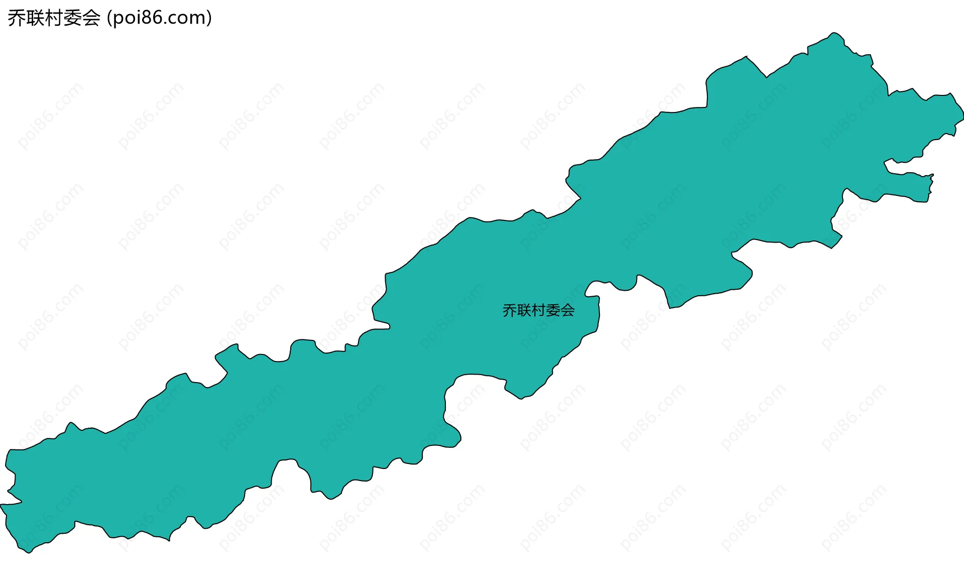 乔联村委会边界地图
