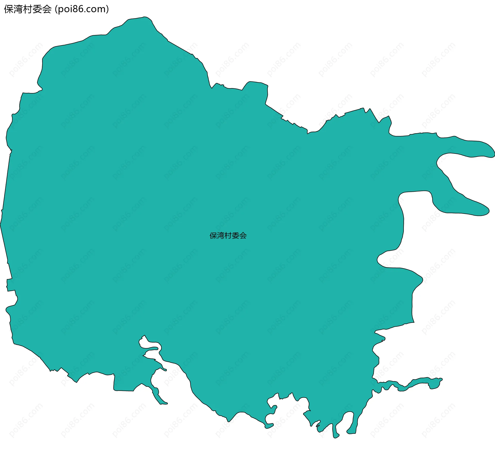 保湾村委会边界地图