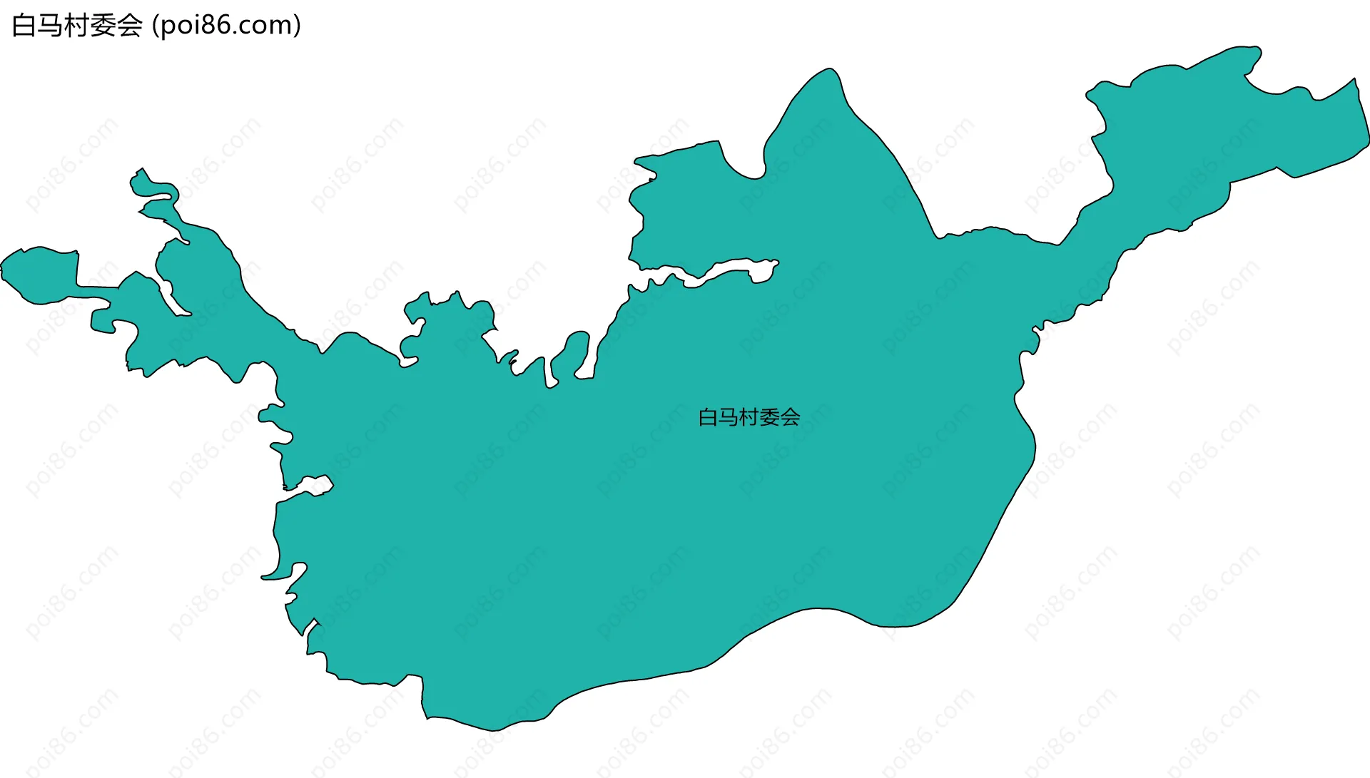 白马村委会边界地图