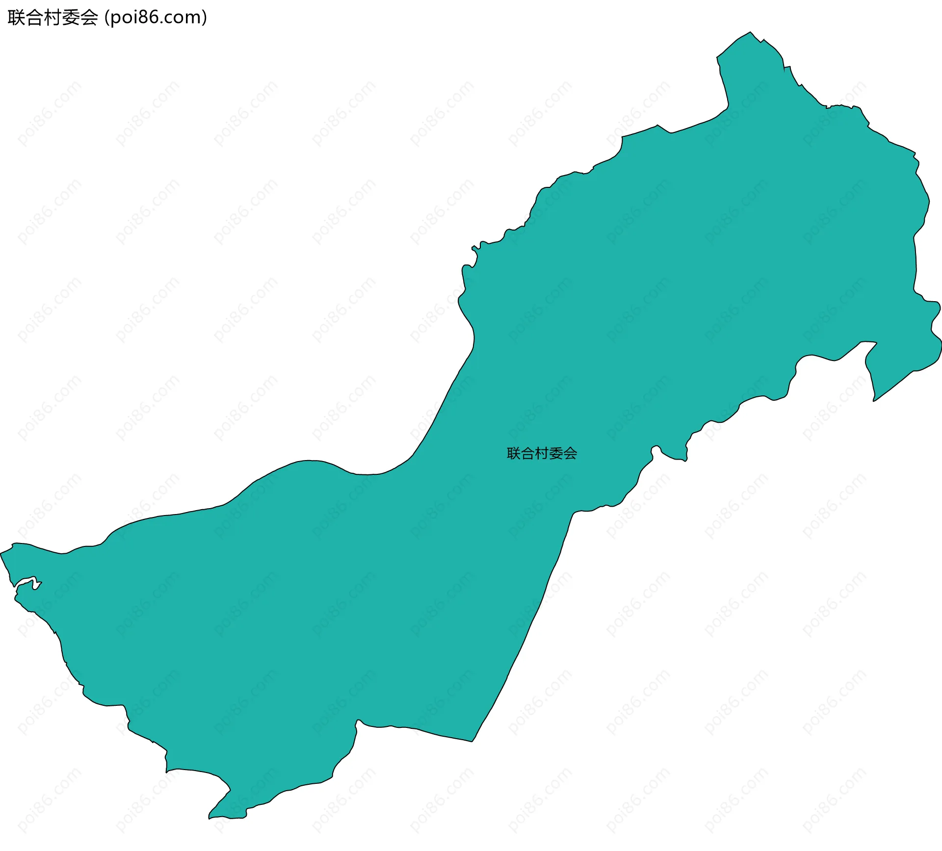 联合村委会边界地图