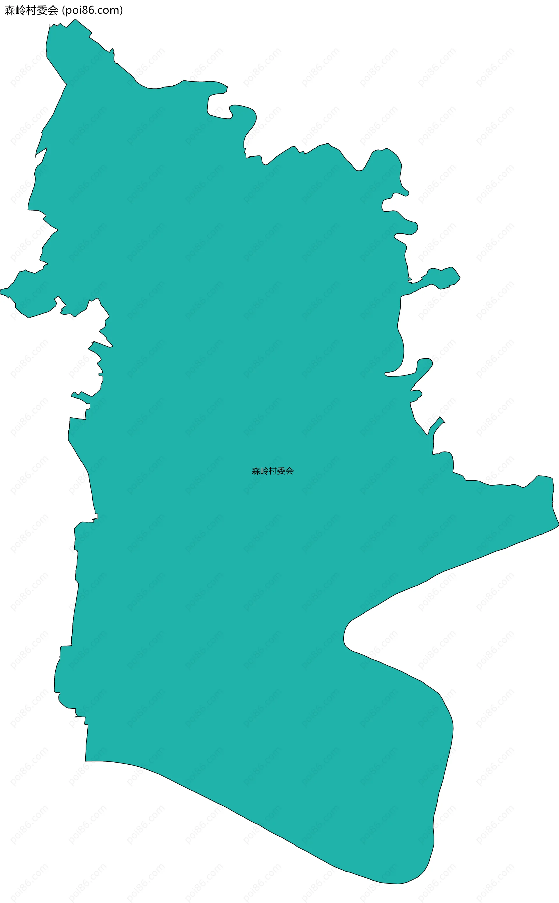 森岭村委会边界地图