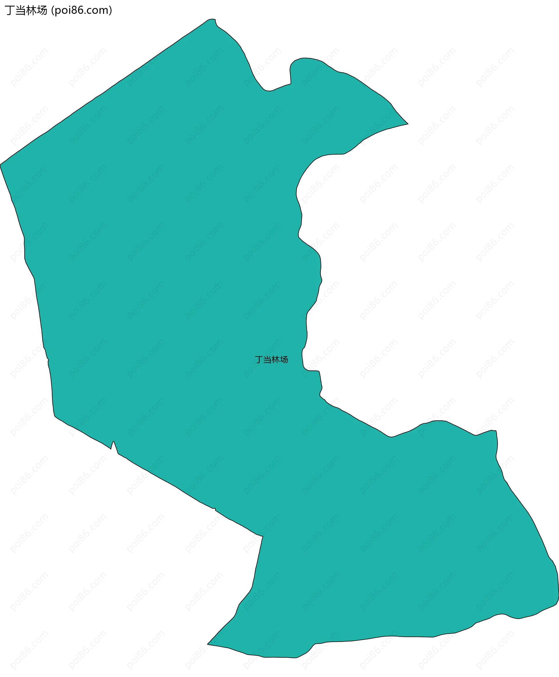 丁当林场边界地图