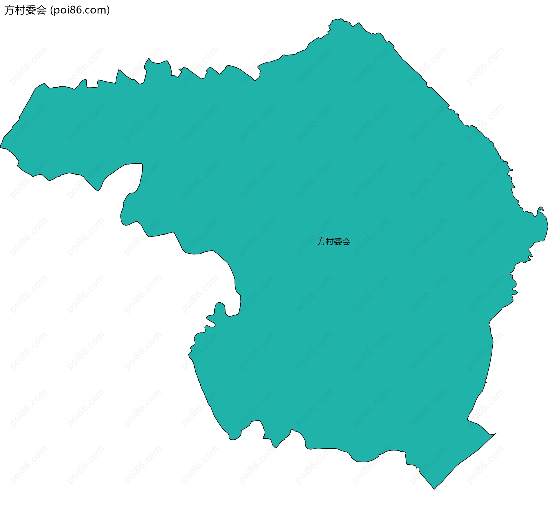 方村委会边界地图