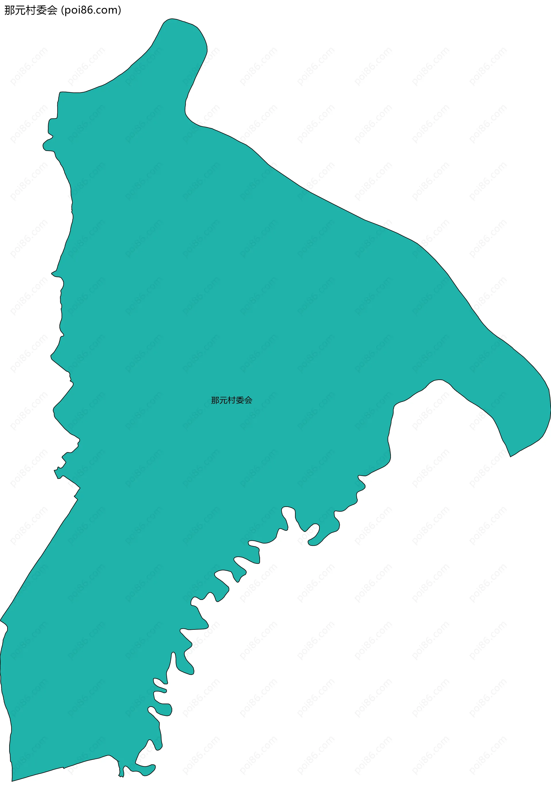 那元村委会边界地图