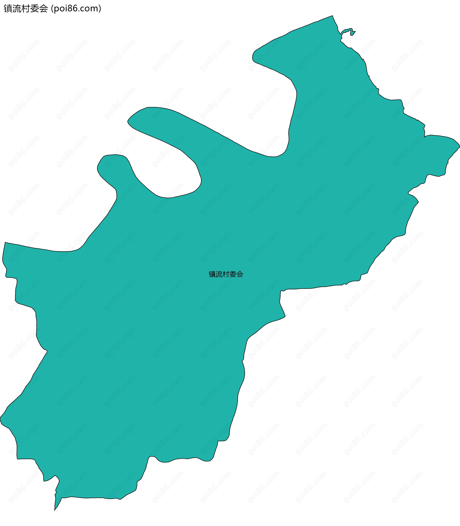 镇流村委会边界地图