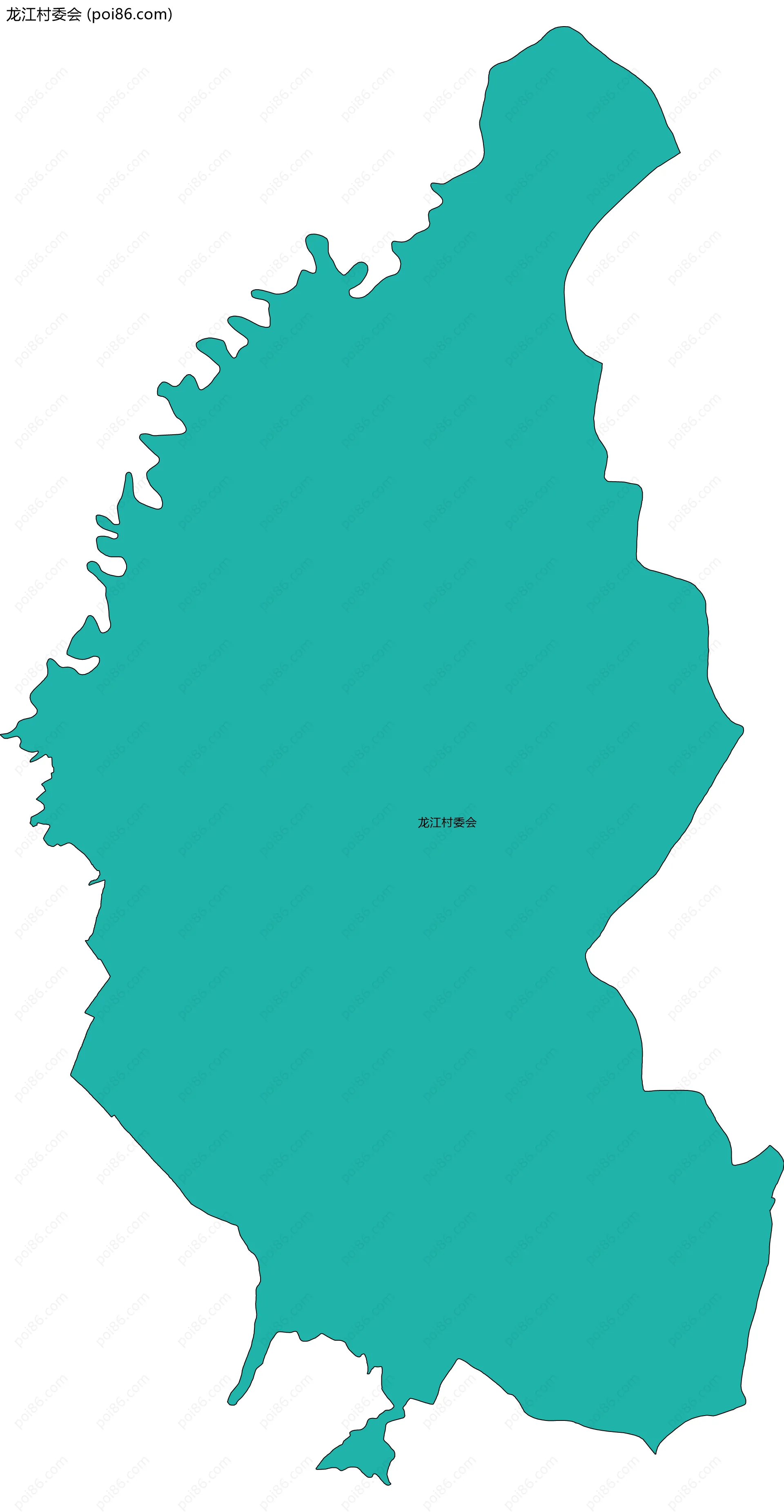 龙江村委会边界地图